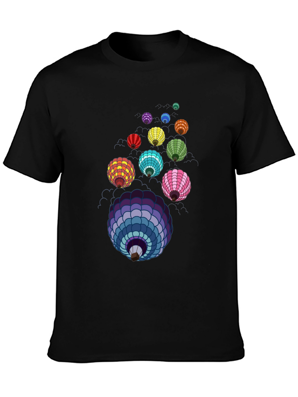 Colorful Lanterns Graphic T-Shirt