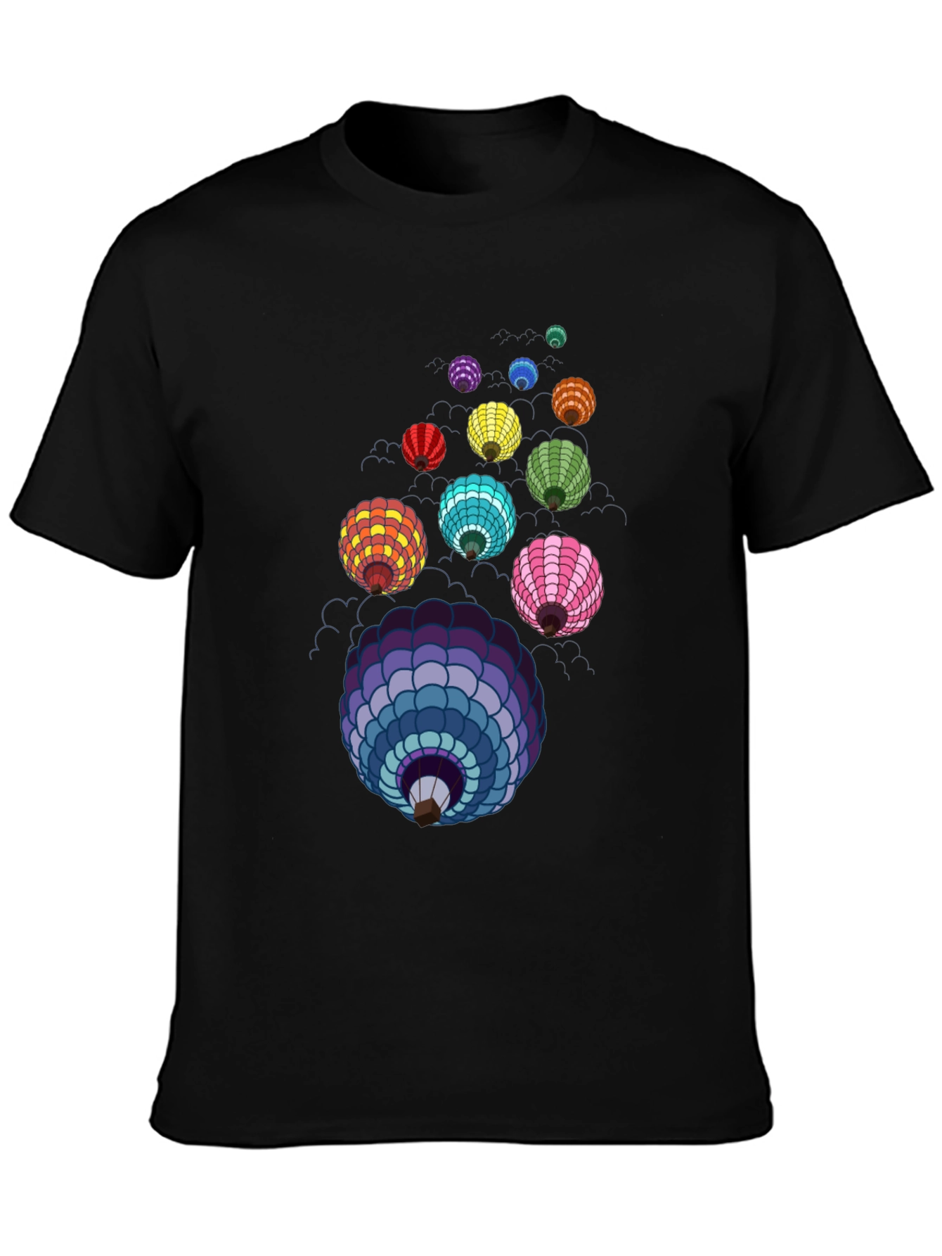 Colorful Lanterns Graphic T-Shirt