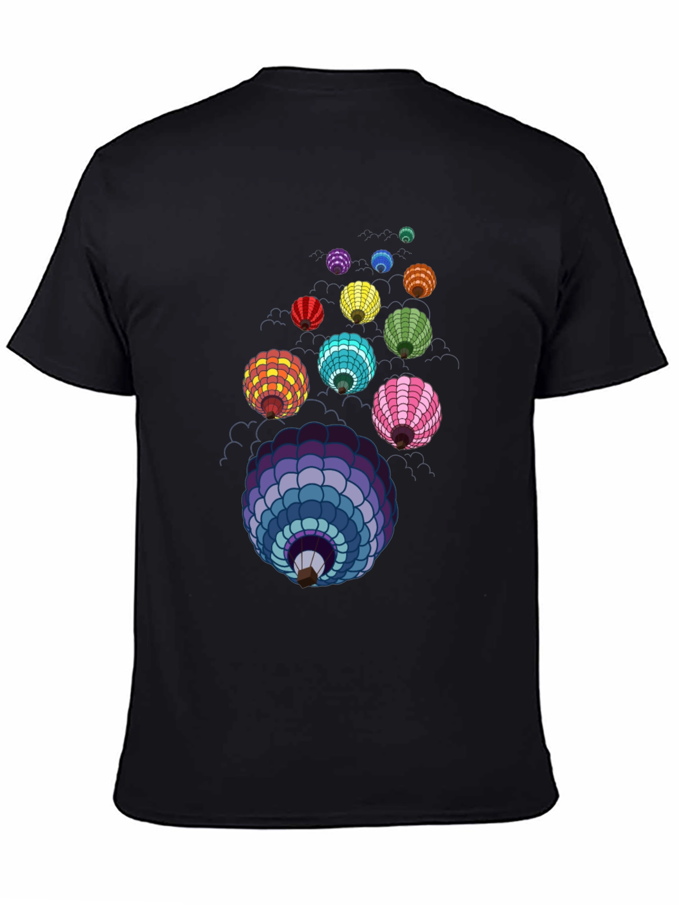 Colorful Lanterns Graphic T-Shirt