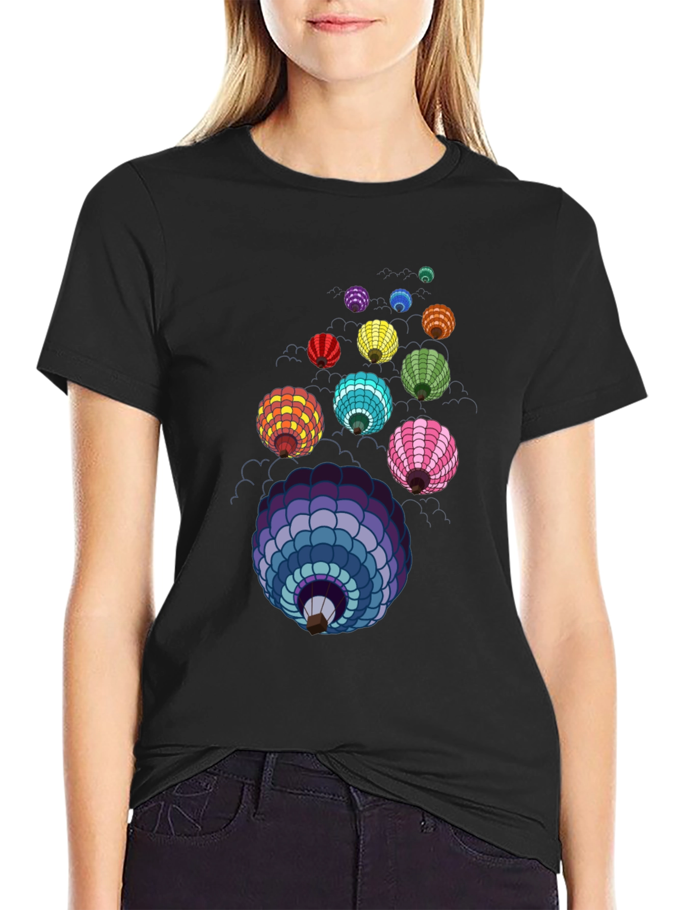 Colorful Lanterns Graphic T-Shirt