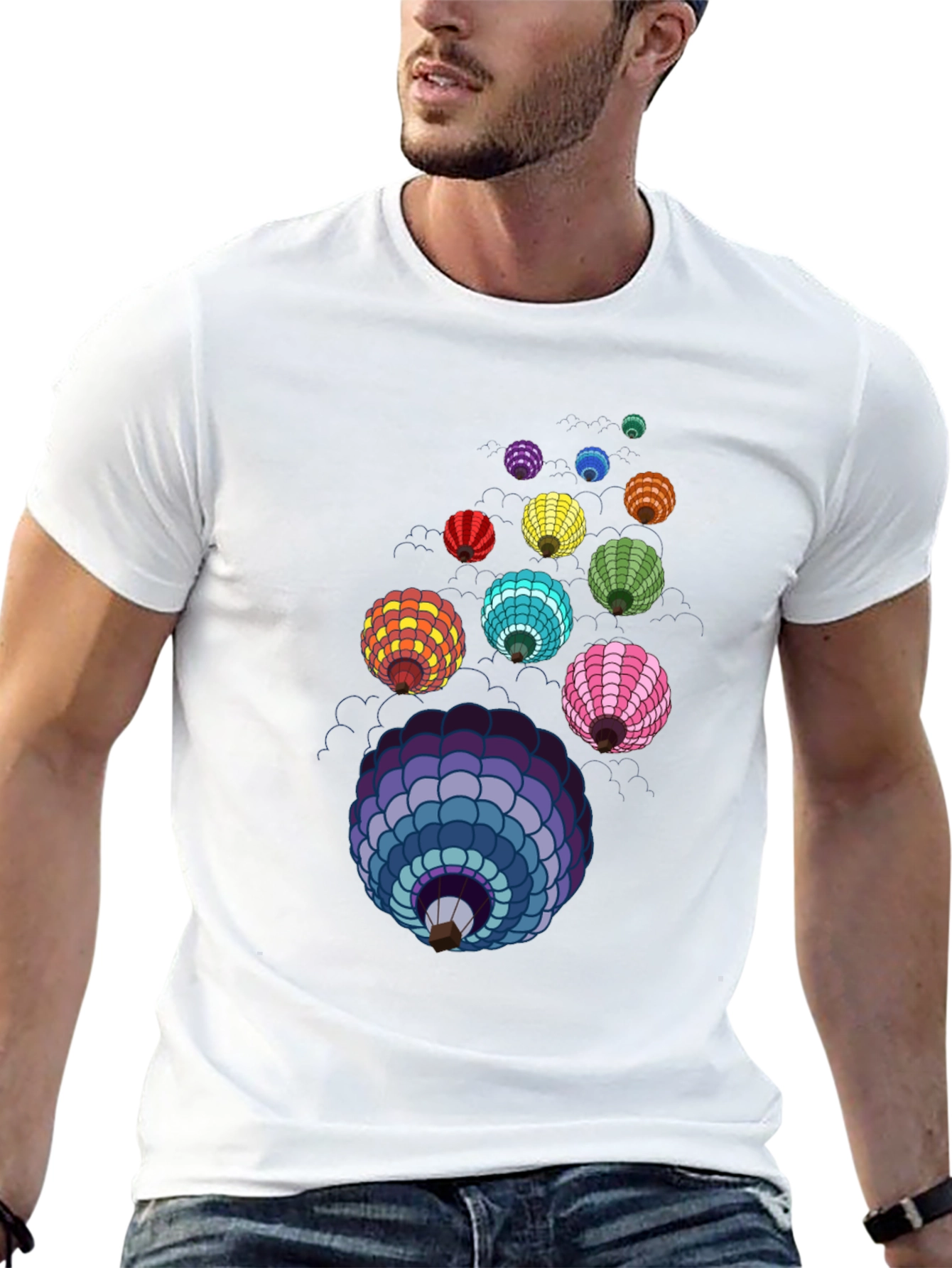 Colorful Lanterns Graphic T-Shirt