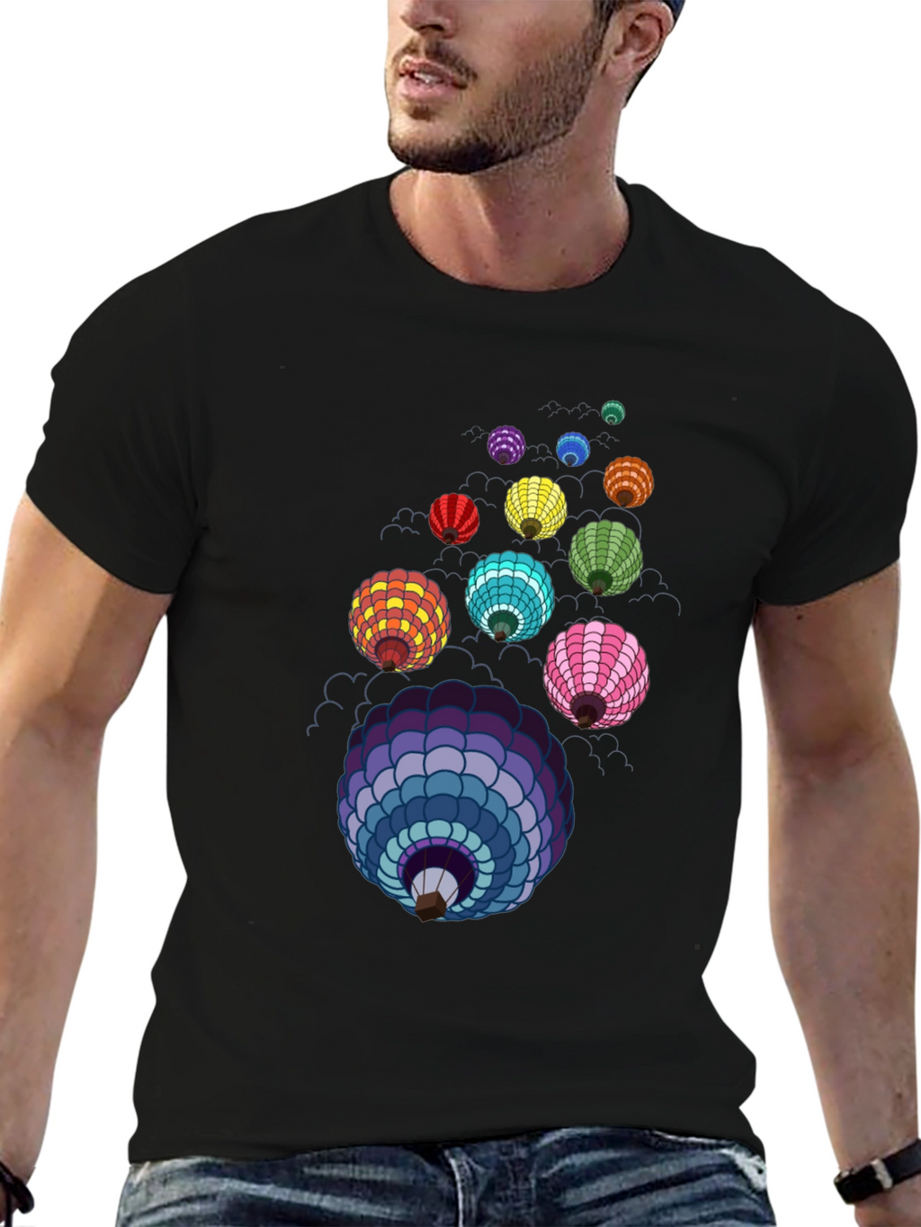 Colorful Lanterns Graphic T-Shirt