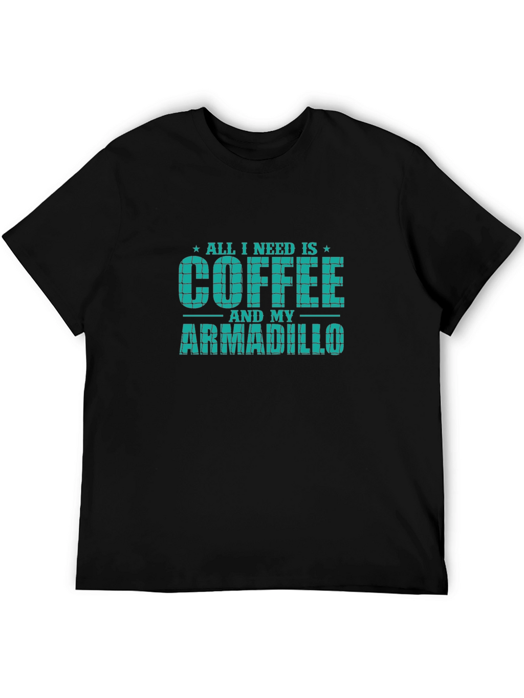 Coffee and Armadillo T-Shirt - Novelty Graphic Tee