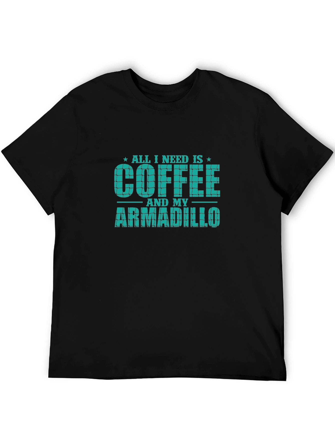 Coffee and Armadillo T-Shirt - Novelty Graphic Tee