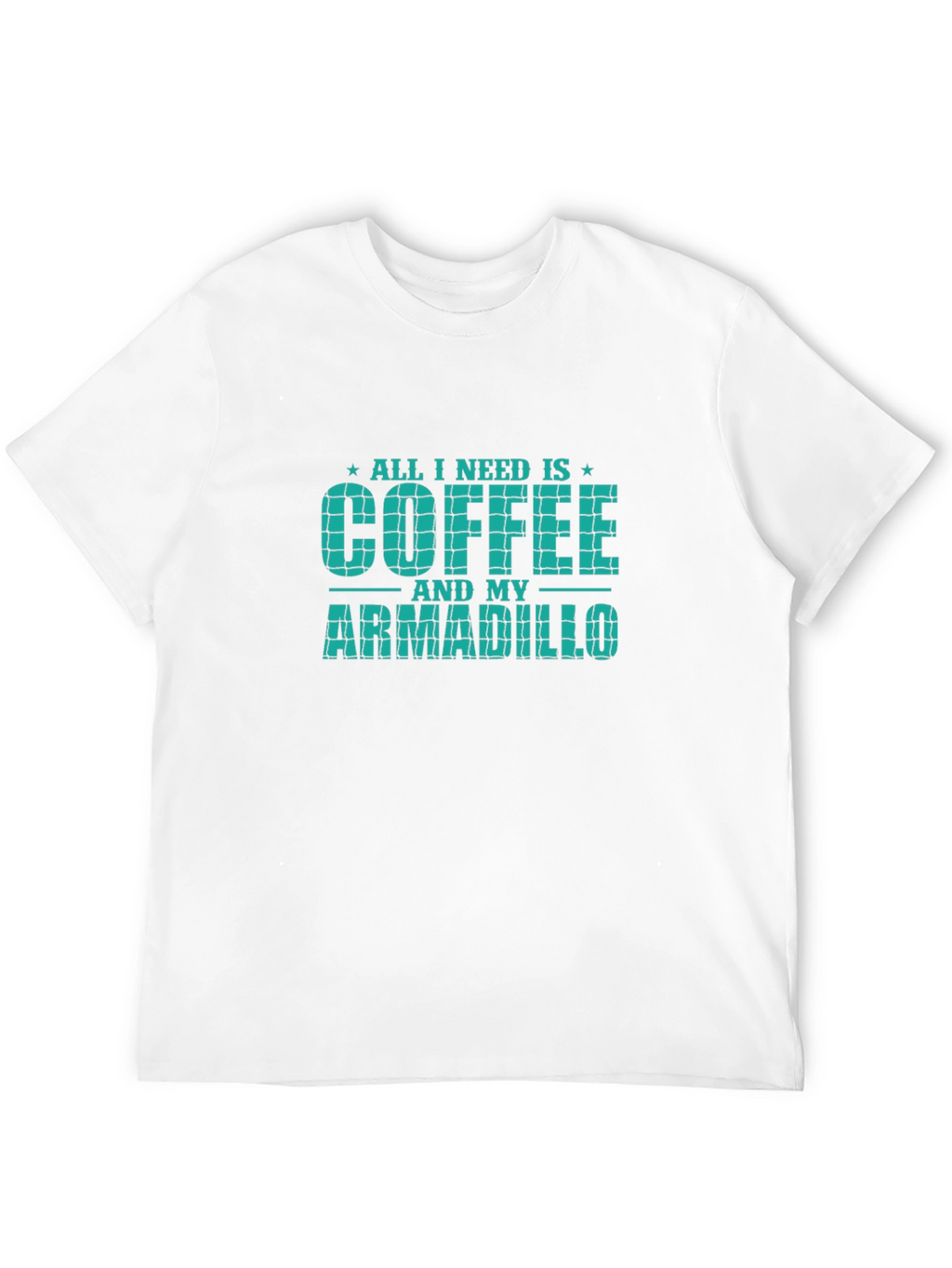 Coffee and Armadillo T-Shirt - Novelty Graphic Tee
