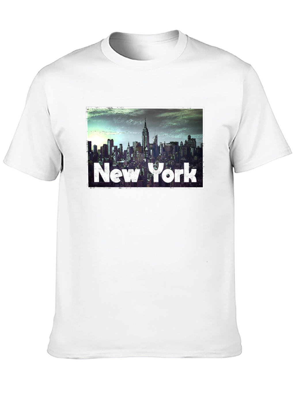 New York City Skyline Graphic Tee - Black