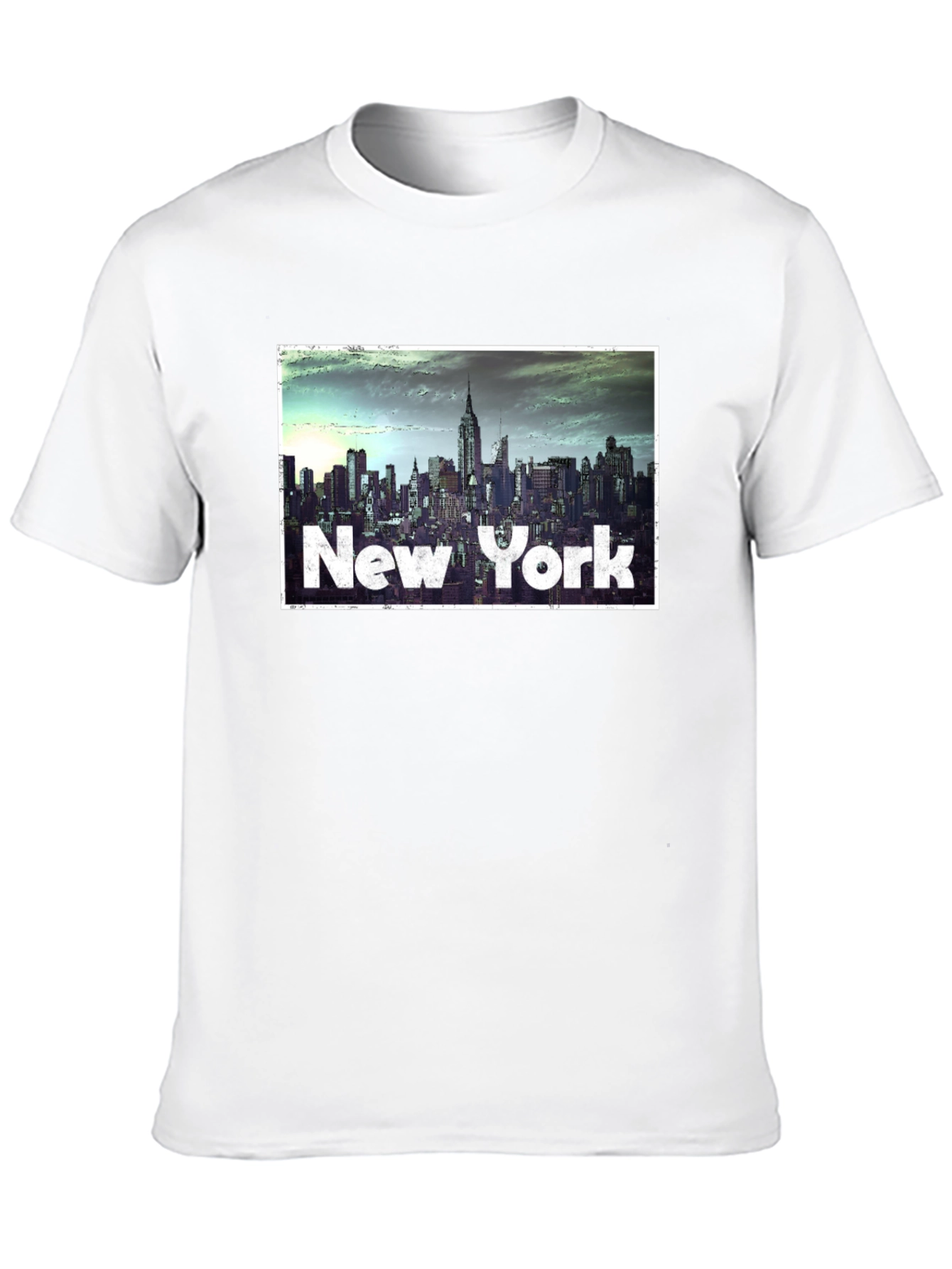 New York City Skyline Graphic Tee - Black
