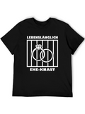 Lifelong Marriage Sentence T-Shirt - Funny Wedding Rings Design