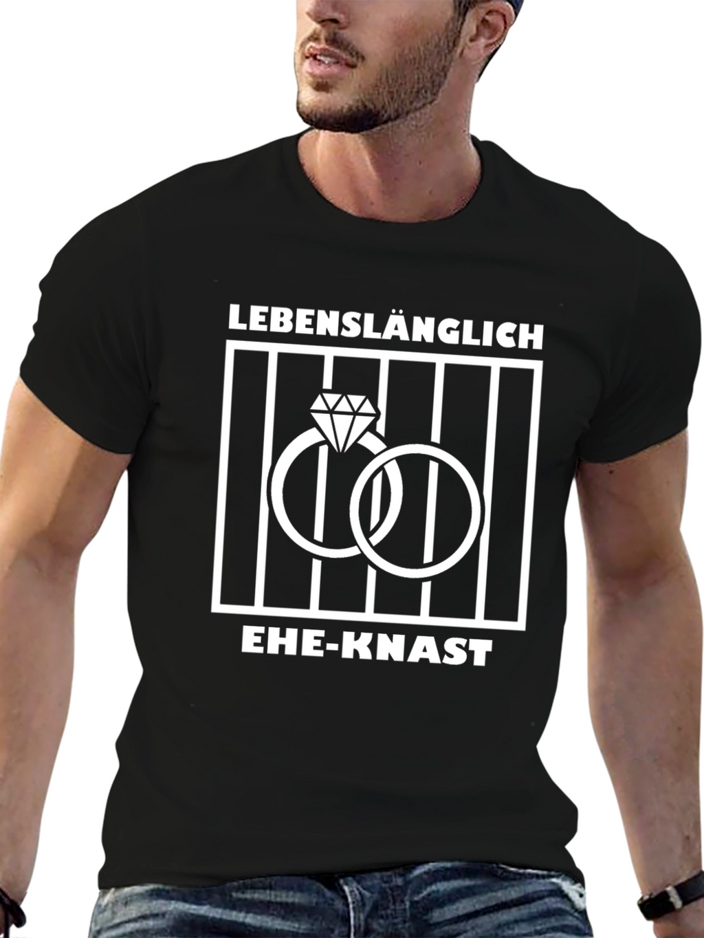 Lifelong Marriage Sentence T-Shirt - Funny Wedding Rings Design