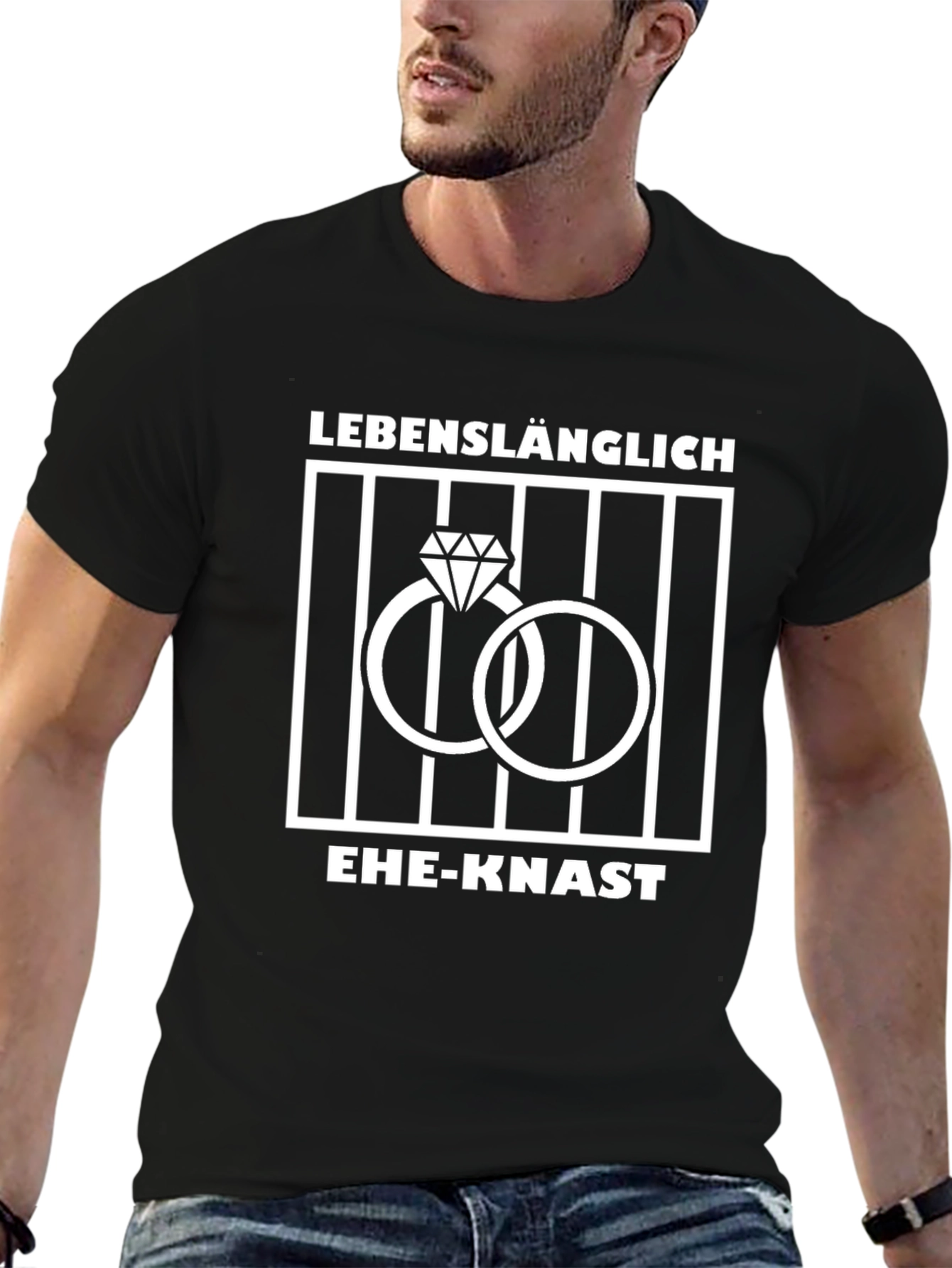 Lifelong Marriage Sentence T-Shirt - Funny Wedding Rings Design