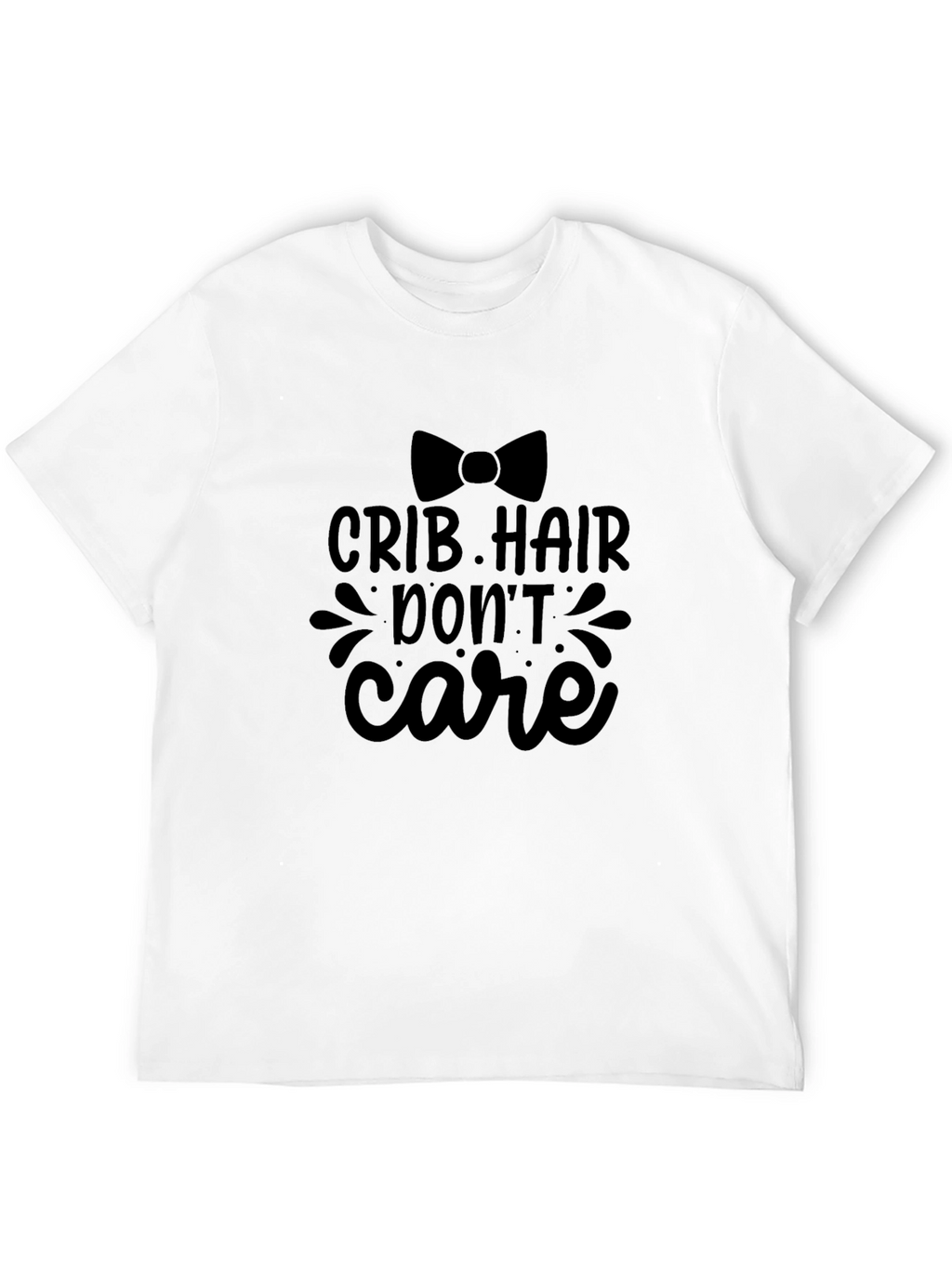 Crib Hair Dont Care Black Tee