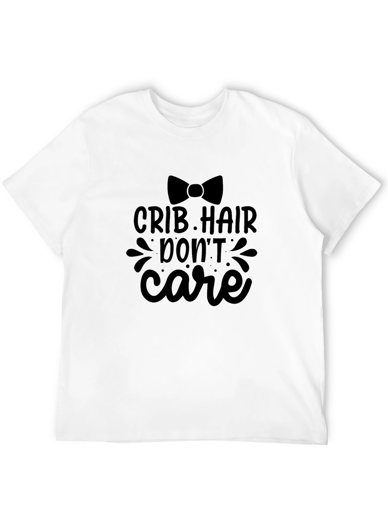 Crib Hair Dont Care Black Tee