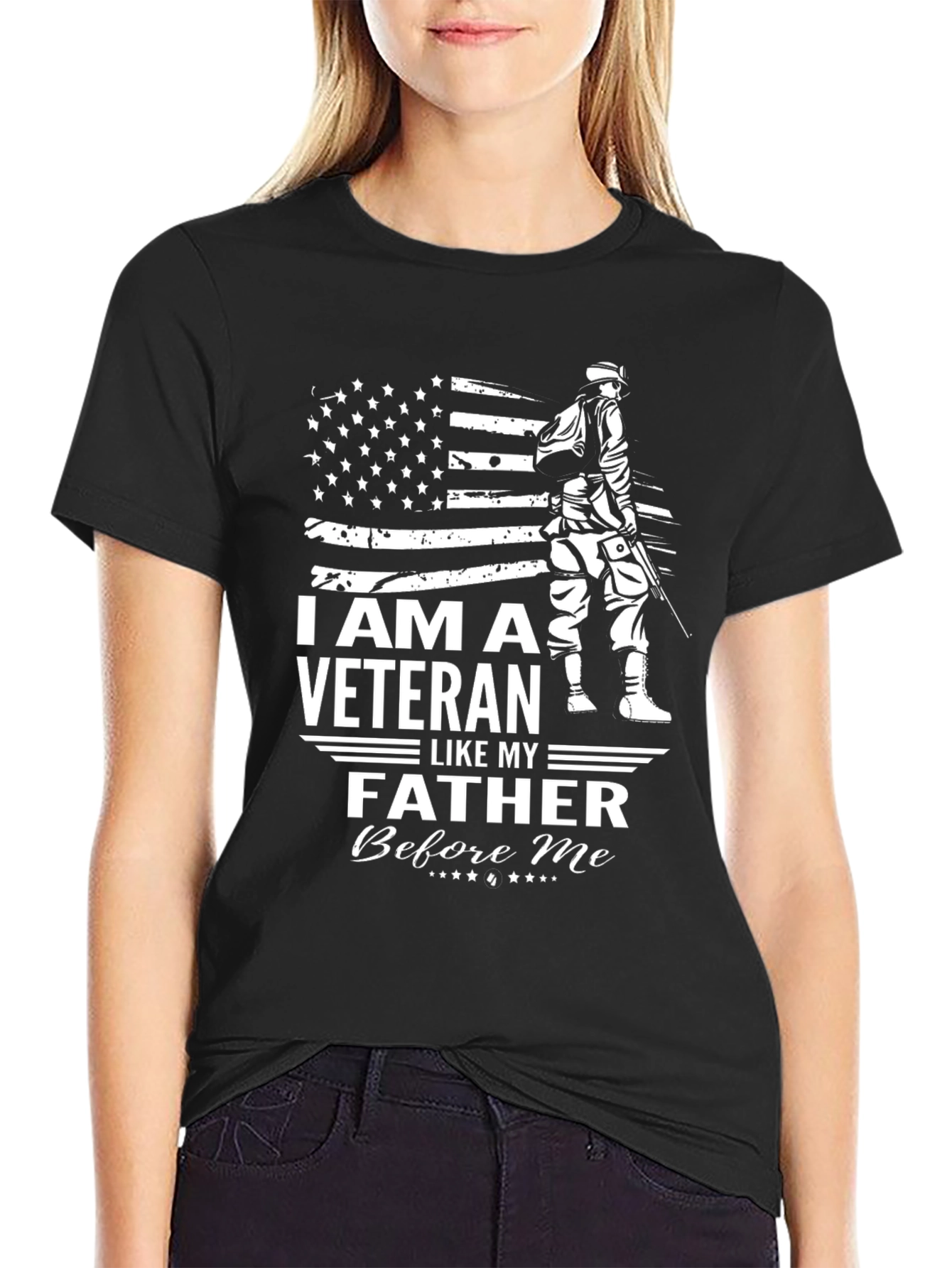 I Am A Veteran Like My Father Before Me T-Shirt