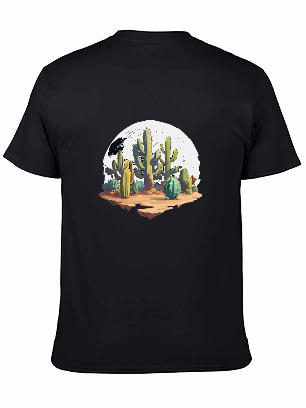 Cactus Graphic Black T-Shirt