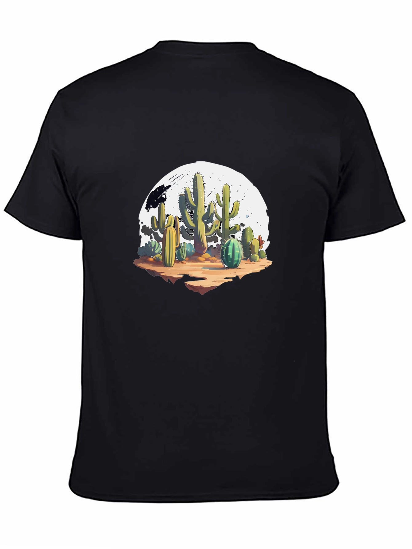Cactus Graphic Black T-Shirt