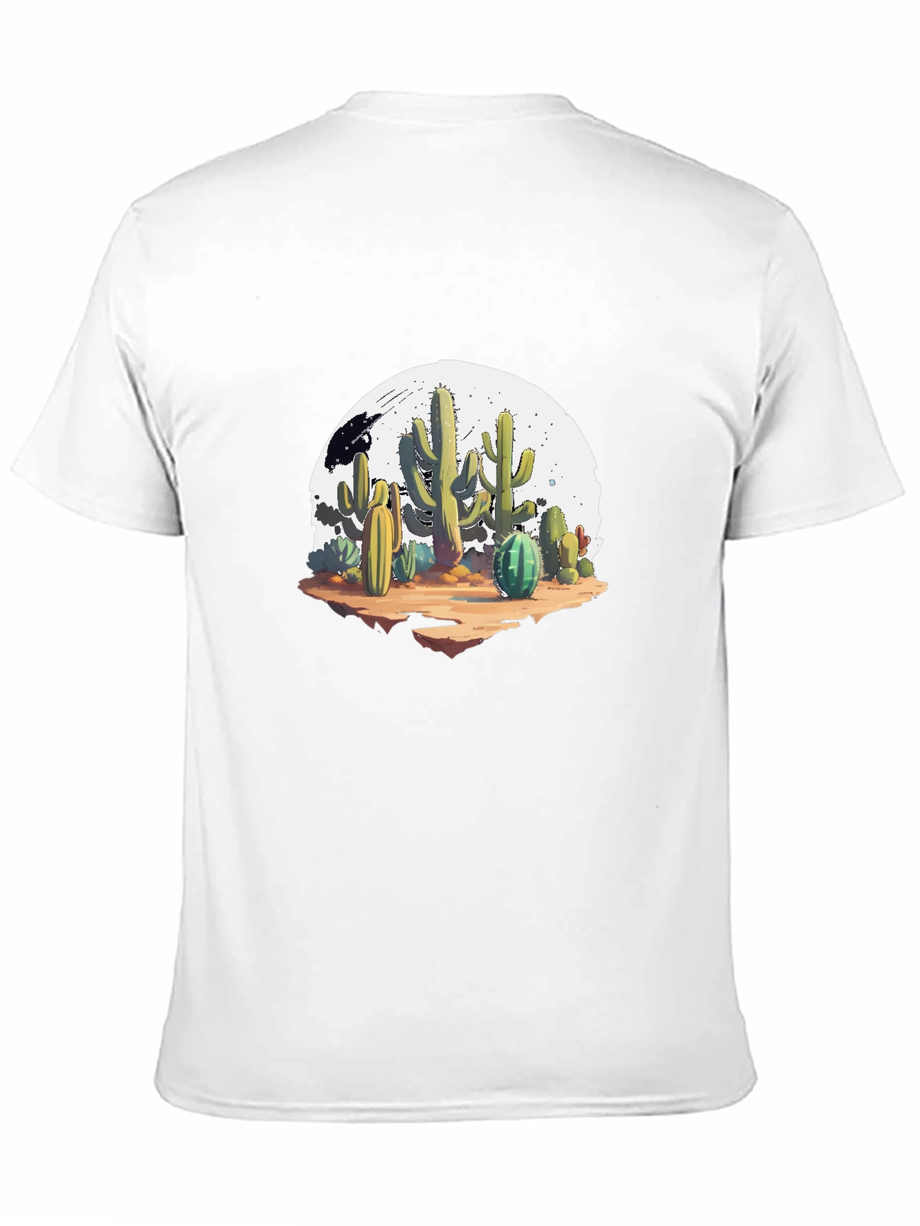Cactus Graphic Black T-Shirt