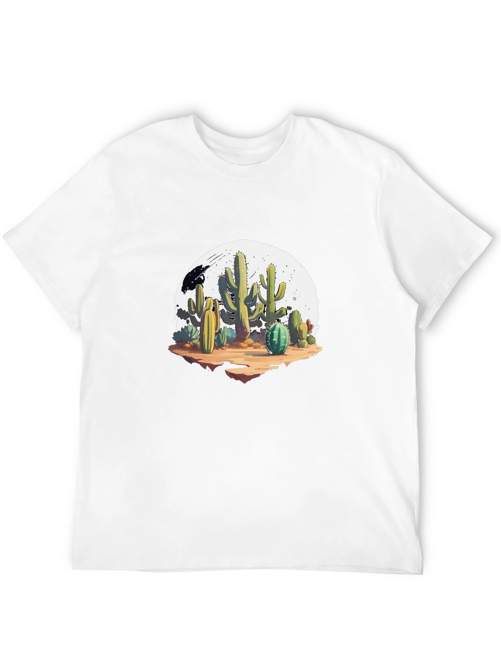 Cactus Graphic Black T-Shirt