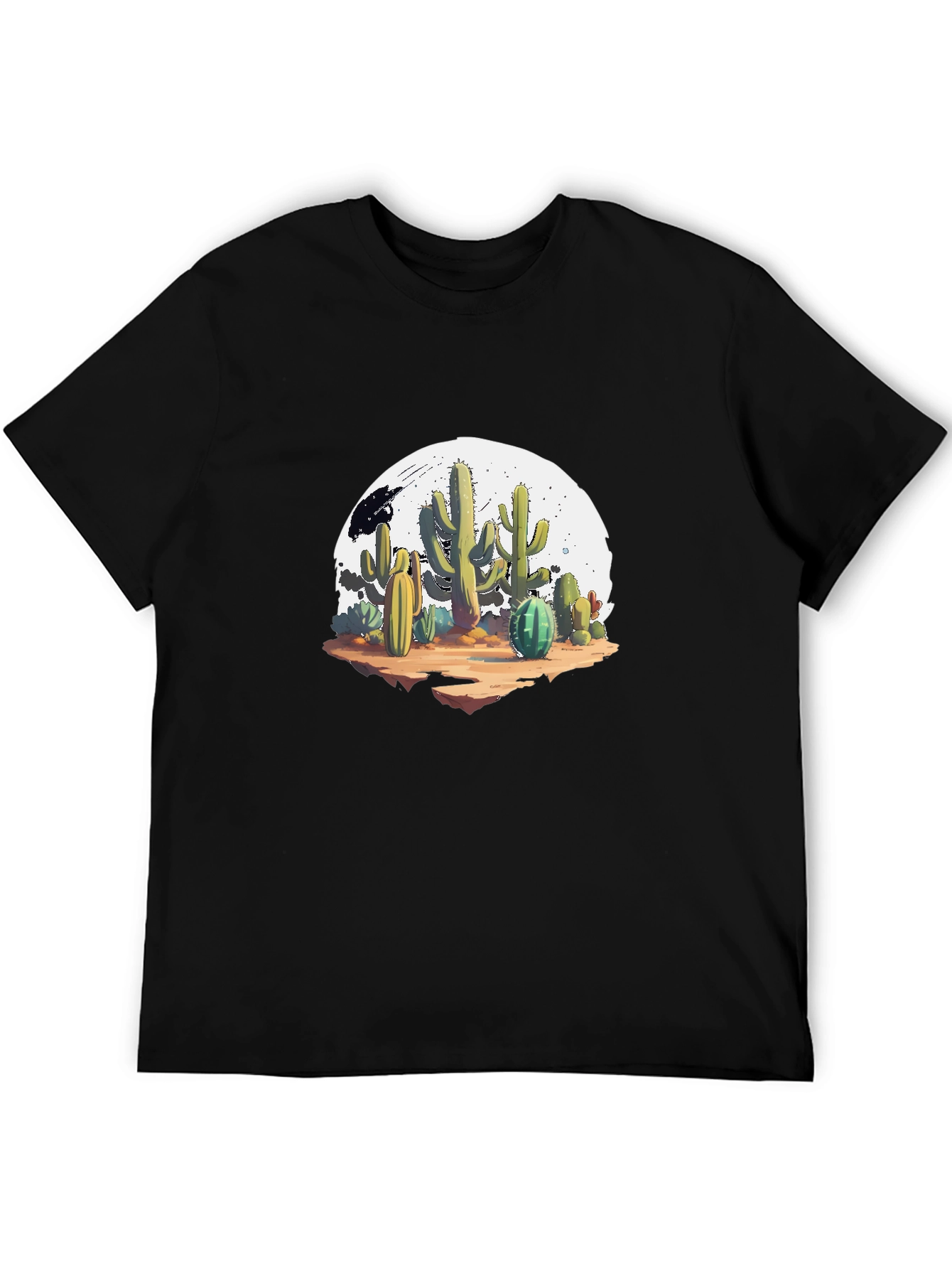 Cactus Graphic Black T-Shirt