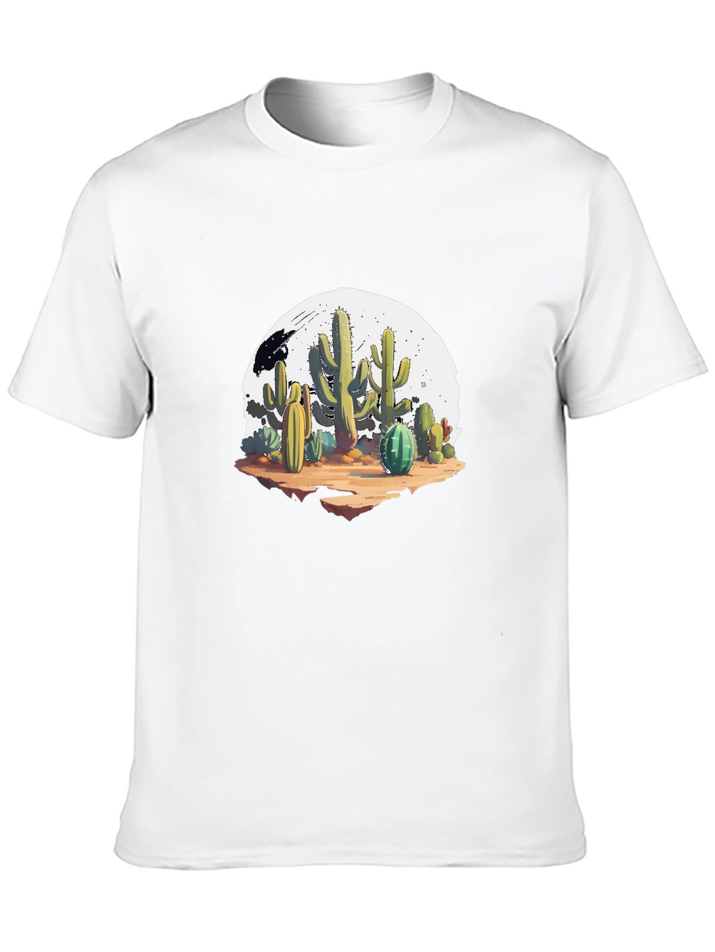 Cactus Graphic Black T-Shirt