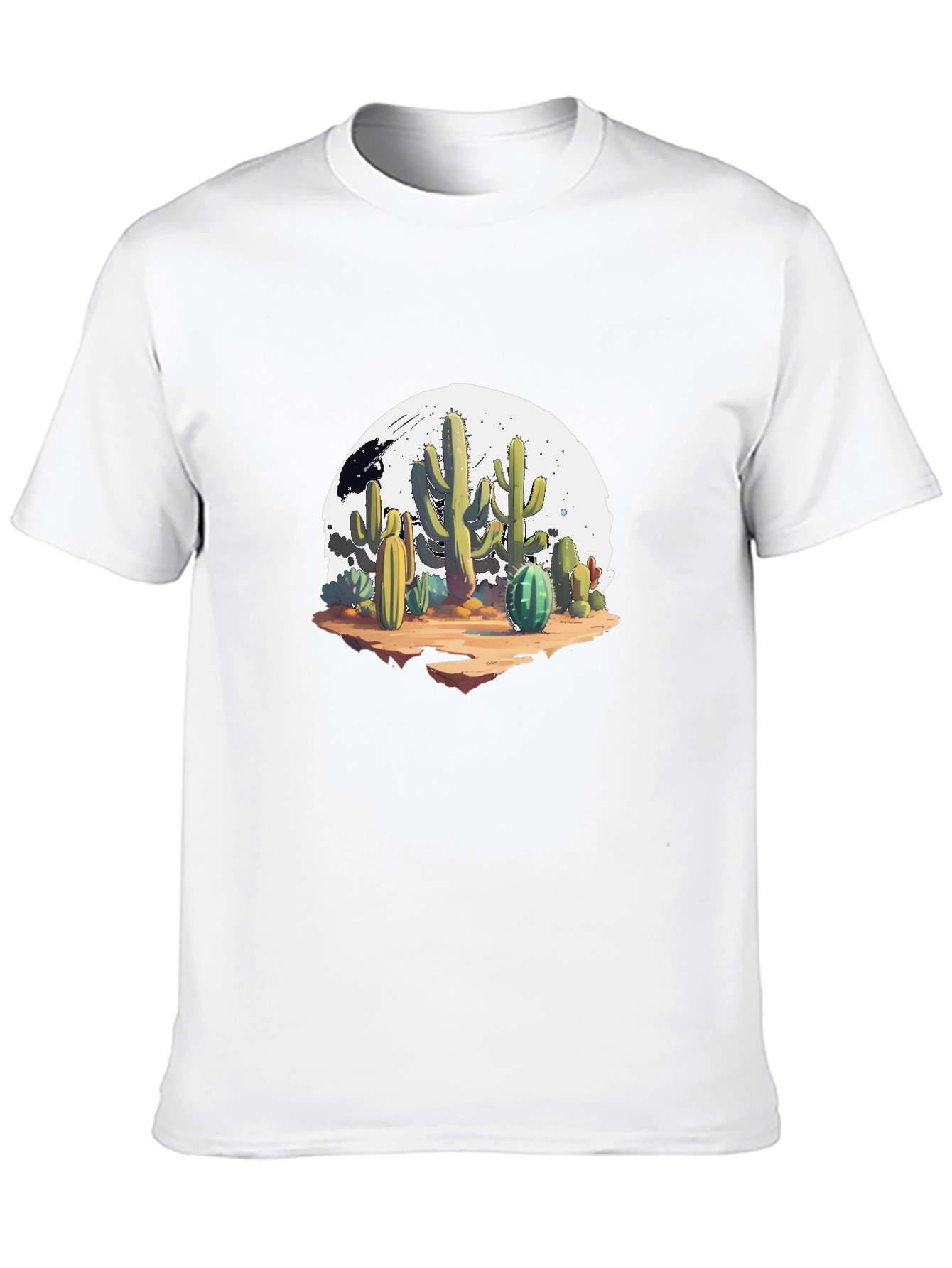 Cactus Graphic Black T-Shirt