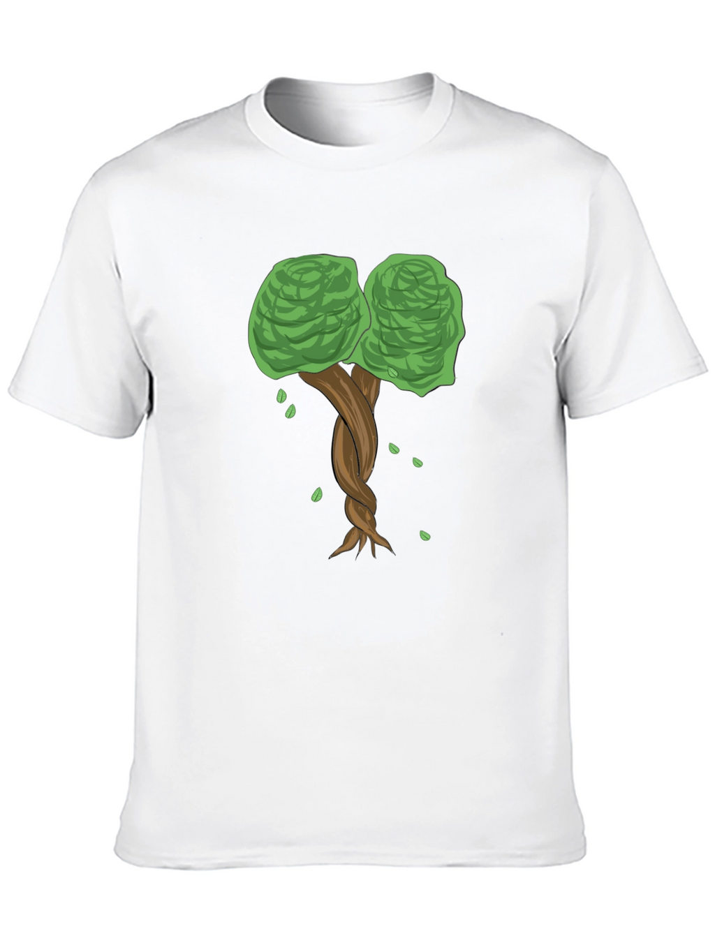 Twisted Tree Graphic Tee - Nature Inspired Black T-Shirt