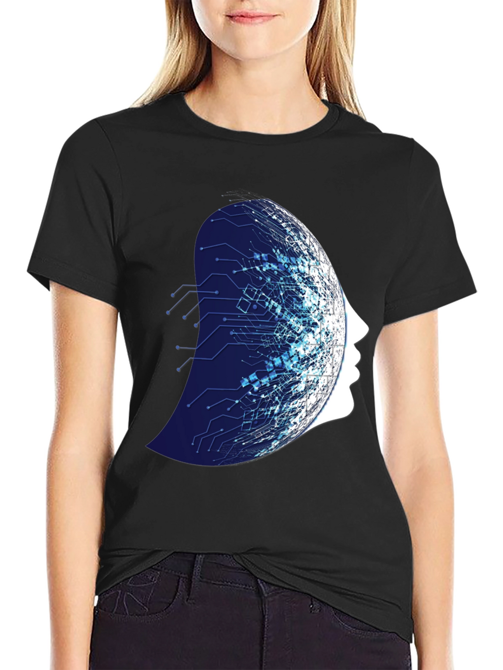 Tech Mind T-Shirt - Modern AI Design