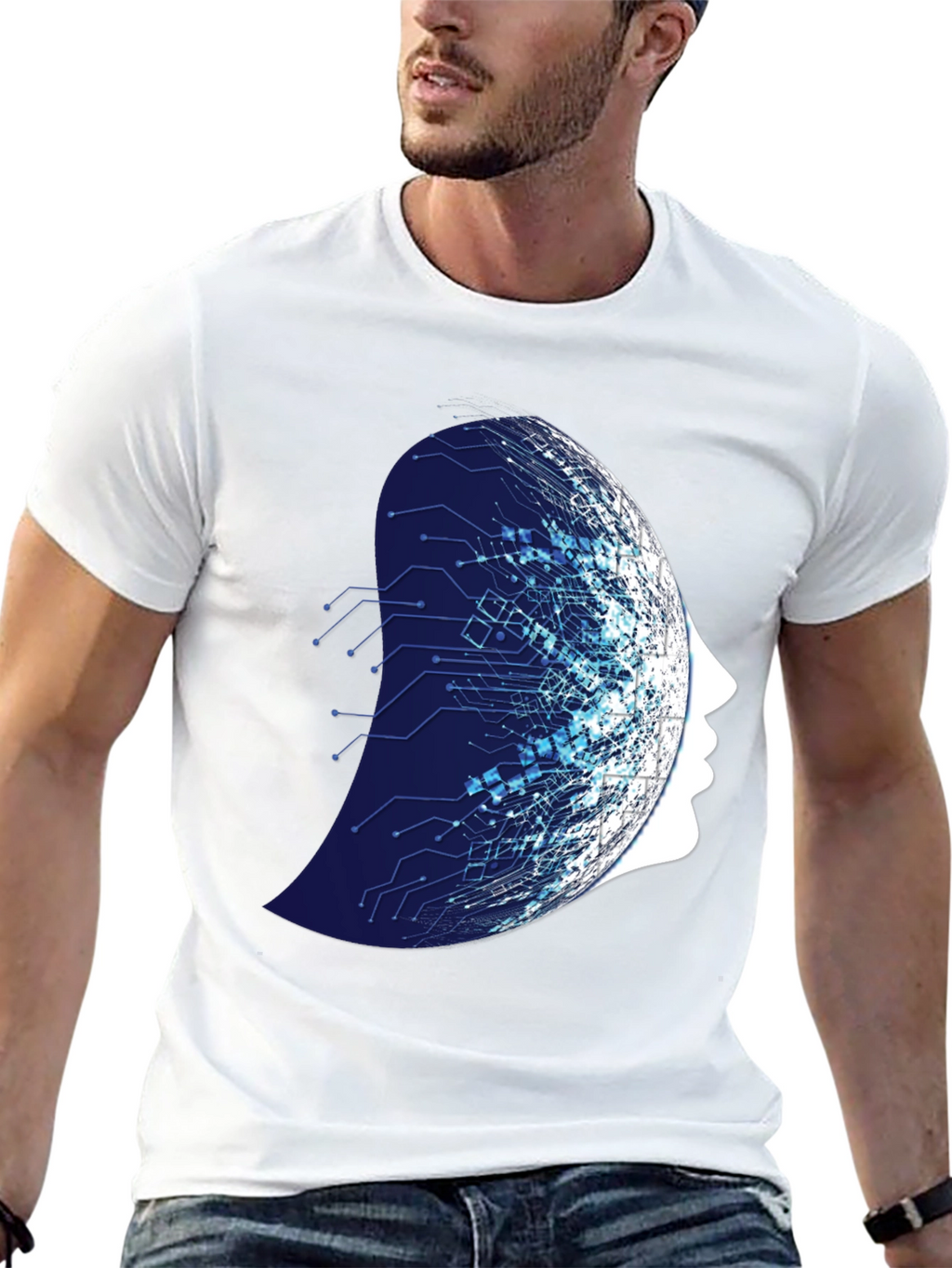Tech Mind T-Shirt - Modern AI Design