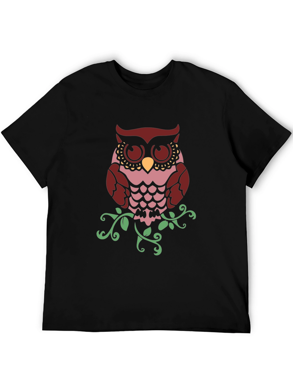 Owl Graphic Print T-Shirt - Stylish Mens Tee