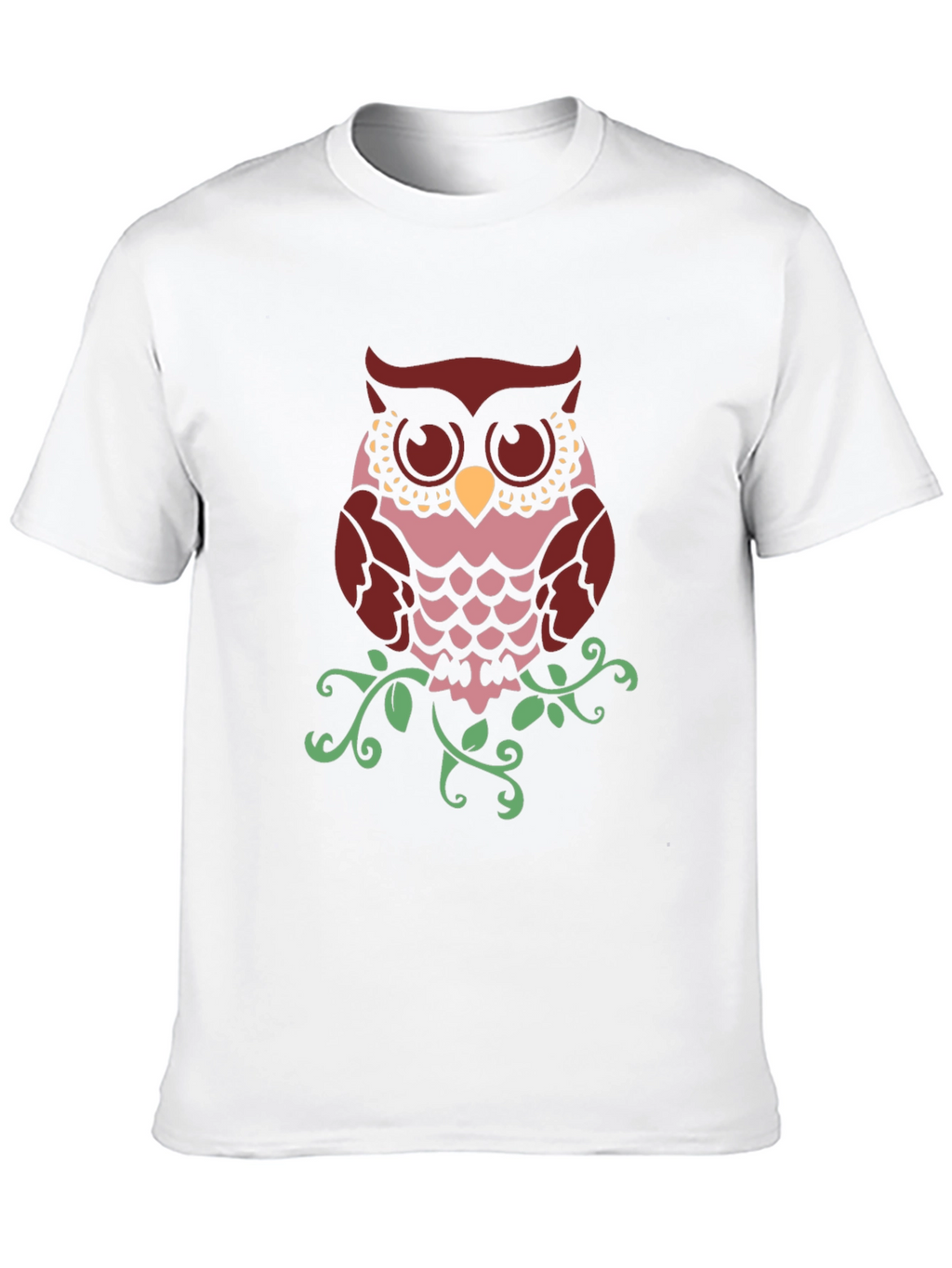 Owl Graphic Print T-Shirt - Stylish Mens Tee