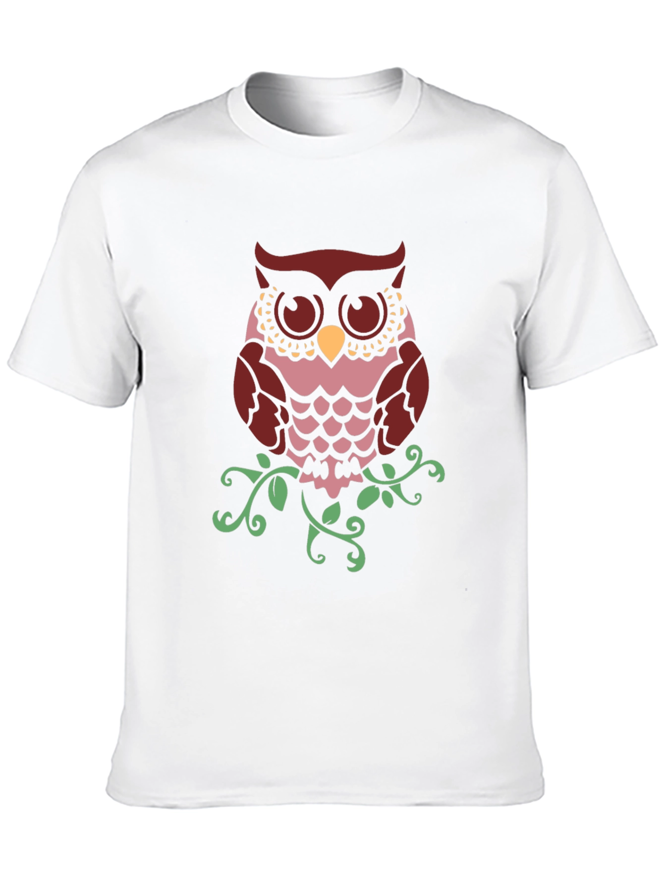 Owl Graphic Print T-Shirt - Stylish Mens Tee