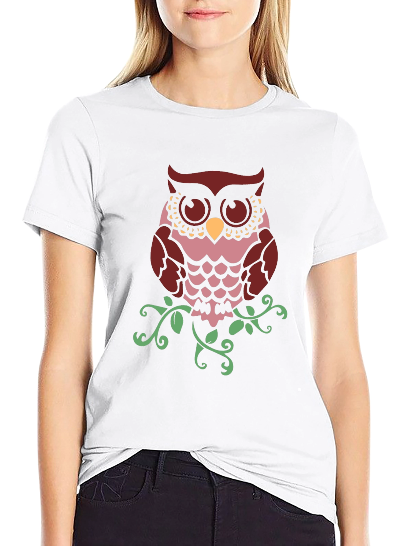 Owl Graphic Print T-Shirt - Stylish Mens Tee