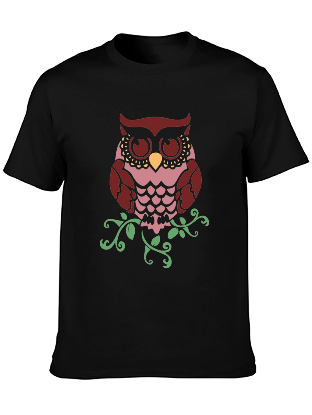 Owl Graphic Print T-Shirt - Stylish Mens Tee