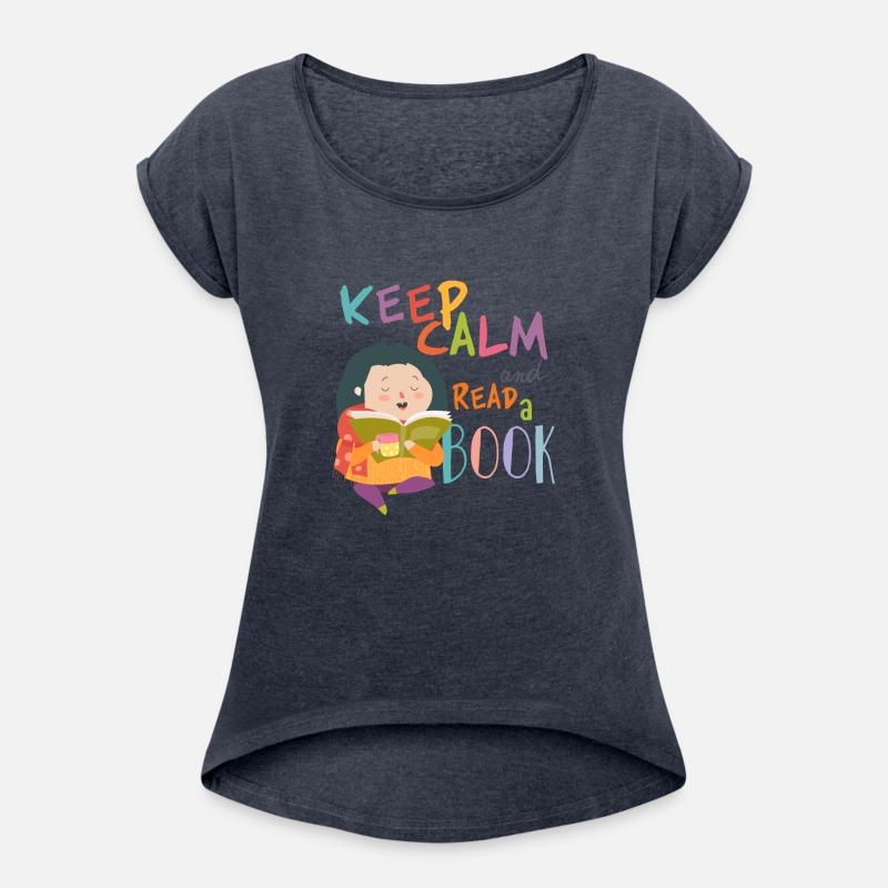 Keep calm and read a book little girl read a book