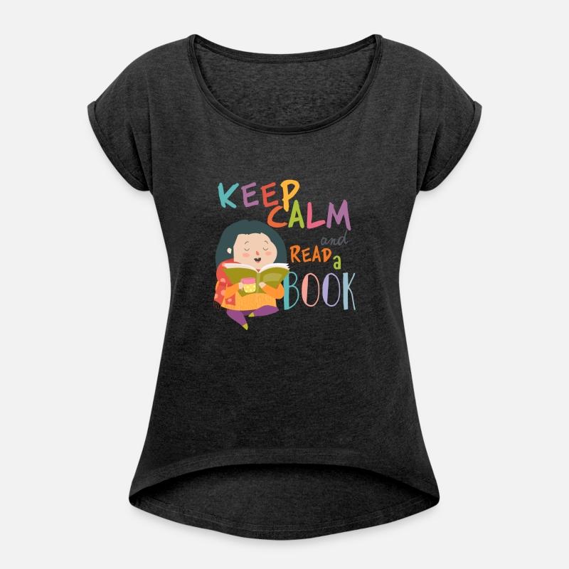 Keep calm and read a book little girl read a book