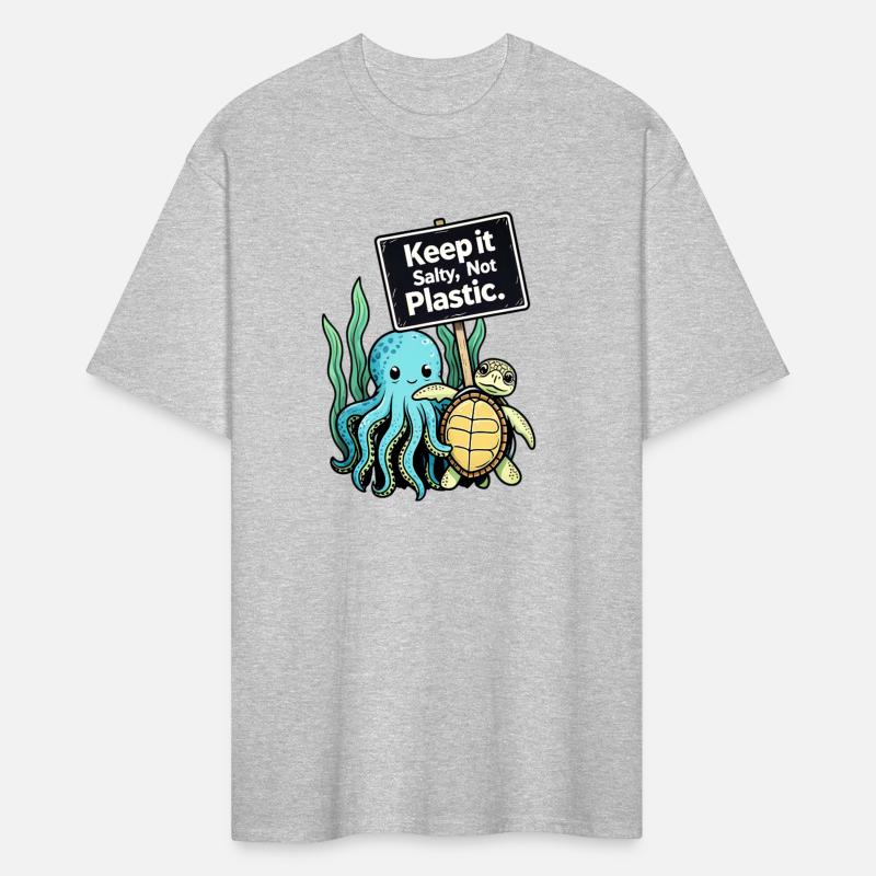 Keep It Salty Not Plastic Ocean Conservation Tee