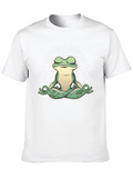 Zen Frog Graphic Tee - Meditating Amphibian