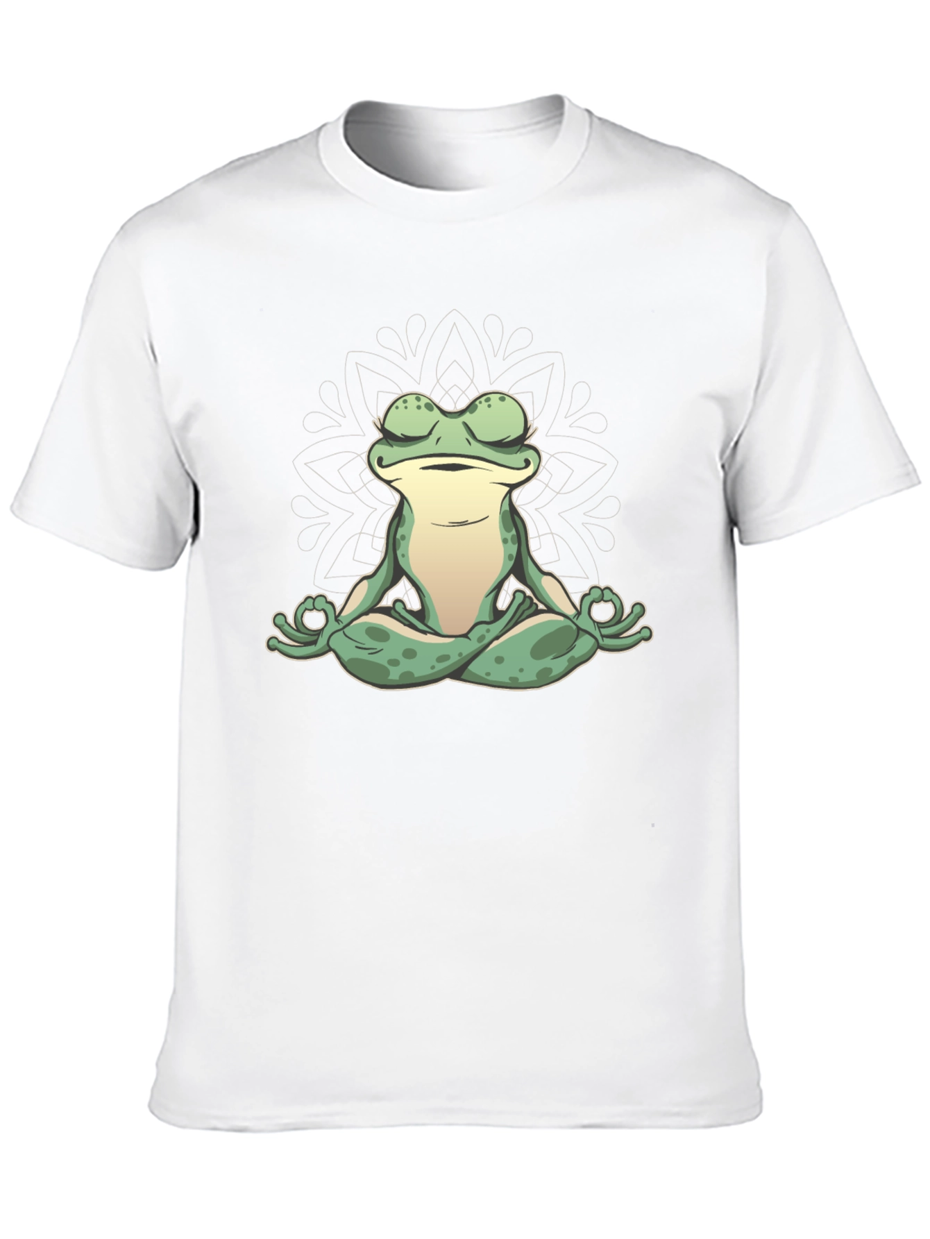 Zen Frog Graphic Tee - Meditating Amphibian