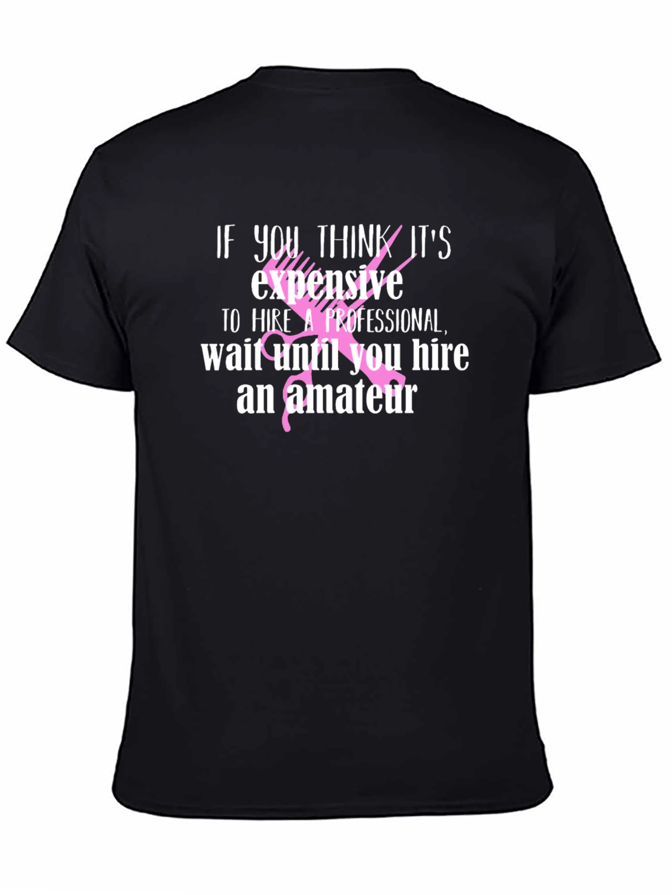 Hair Stylist T-Shirt - Funny Professional vs. Amateur Tee