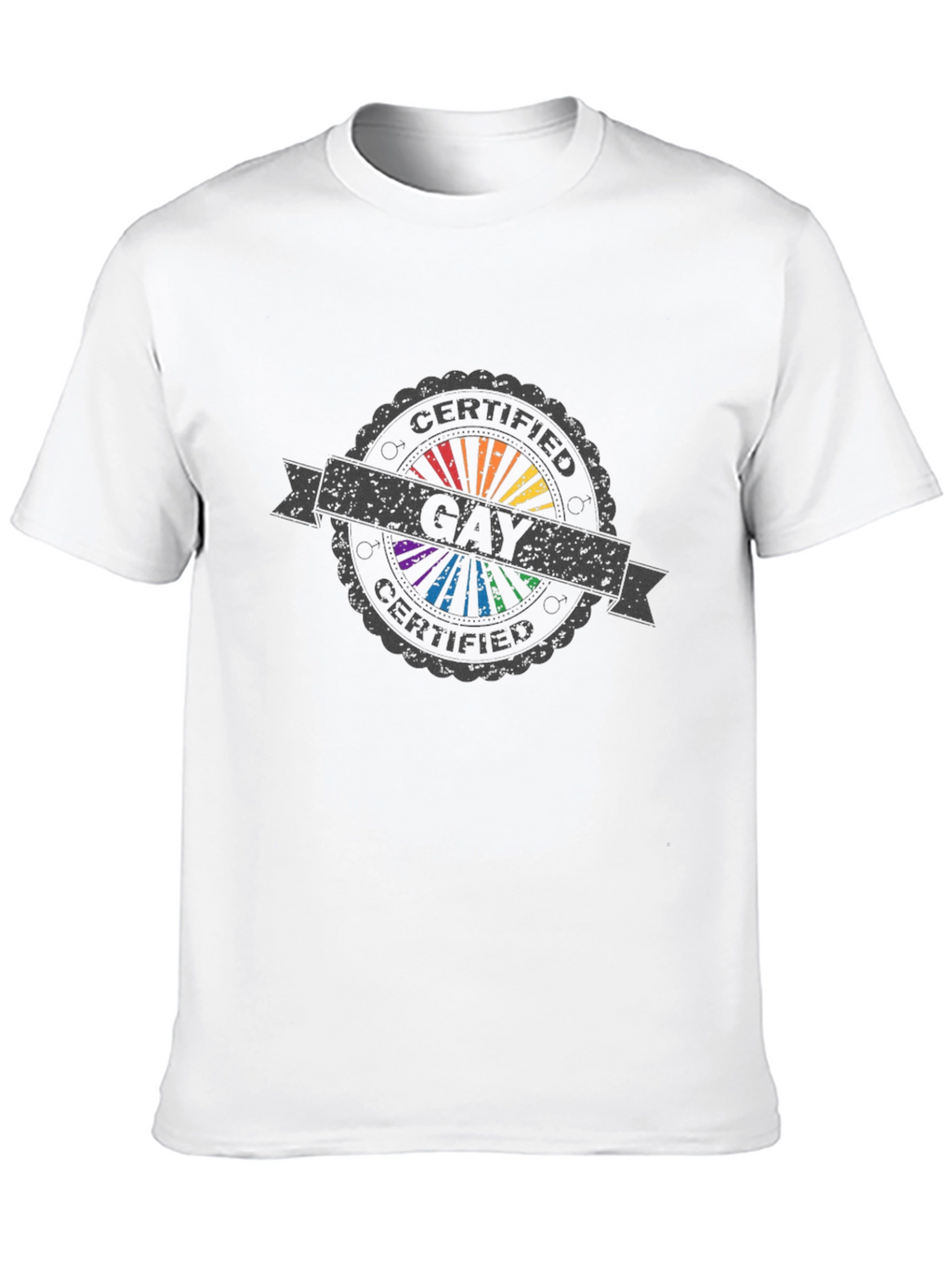 Certified Gay Pride Rainbow T-Shirt