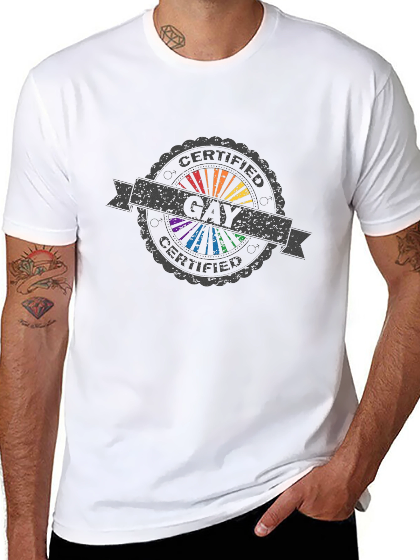 Certified Gay Pride Rainbow T-Shirt