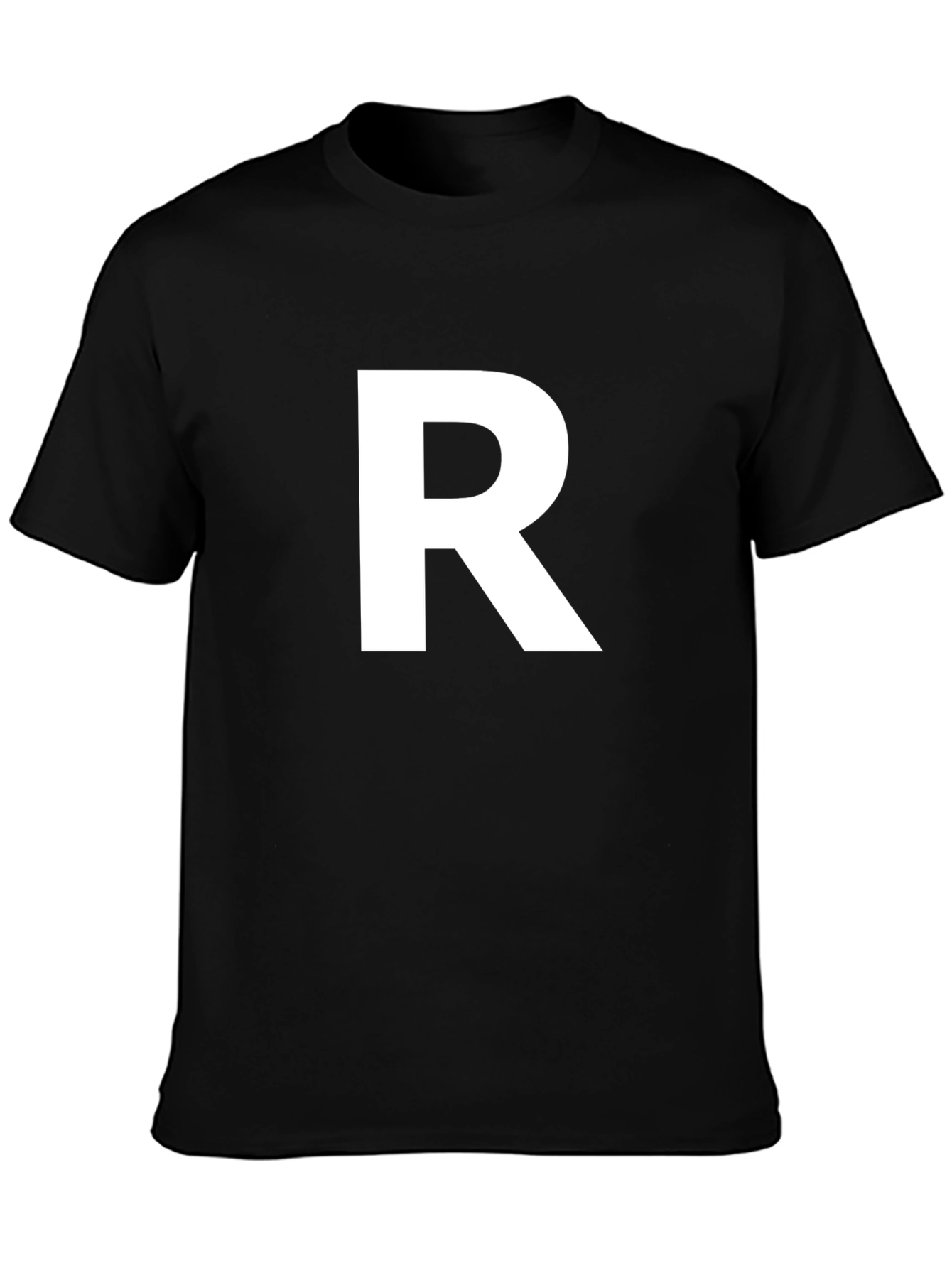 Bold R Graphic Tee - Stylish Initial Letter Shirt