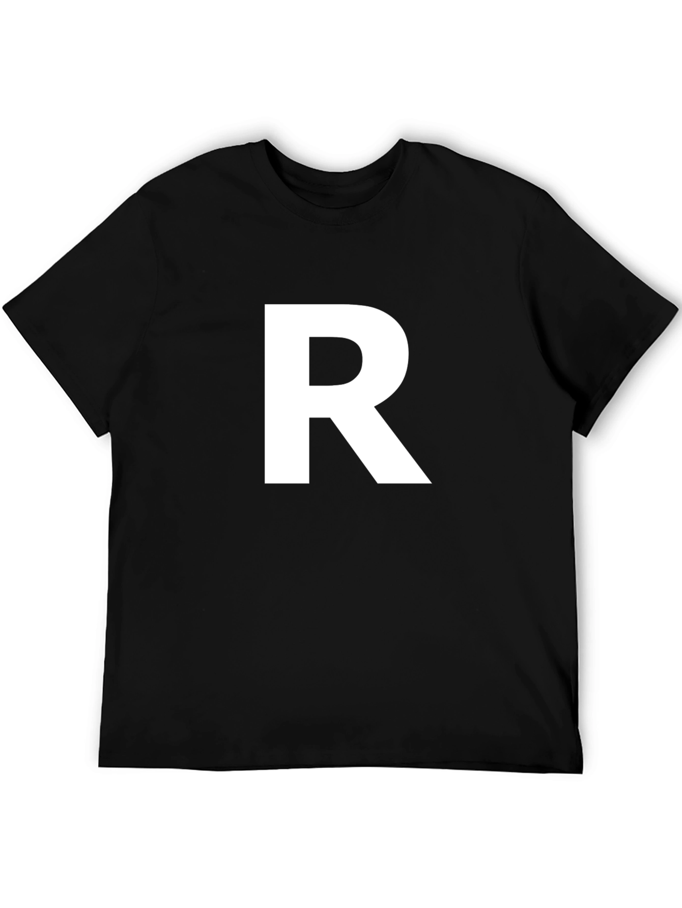 Bold R Graphic Tee - Stylish Initial Letter Shirt