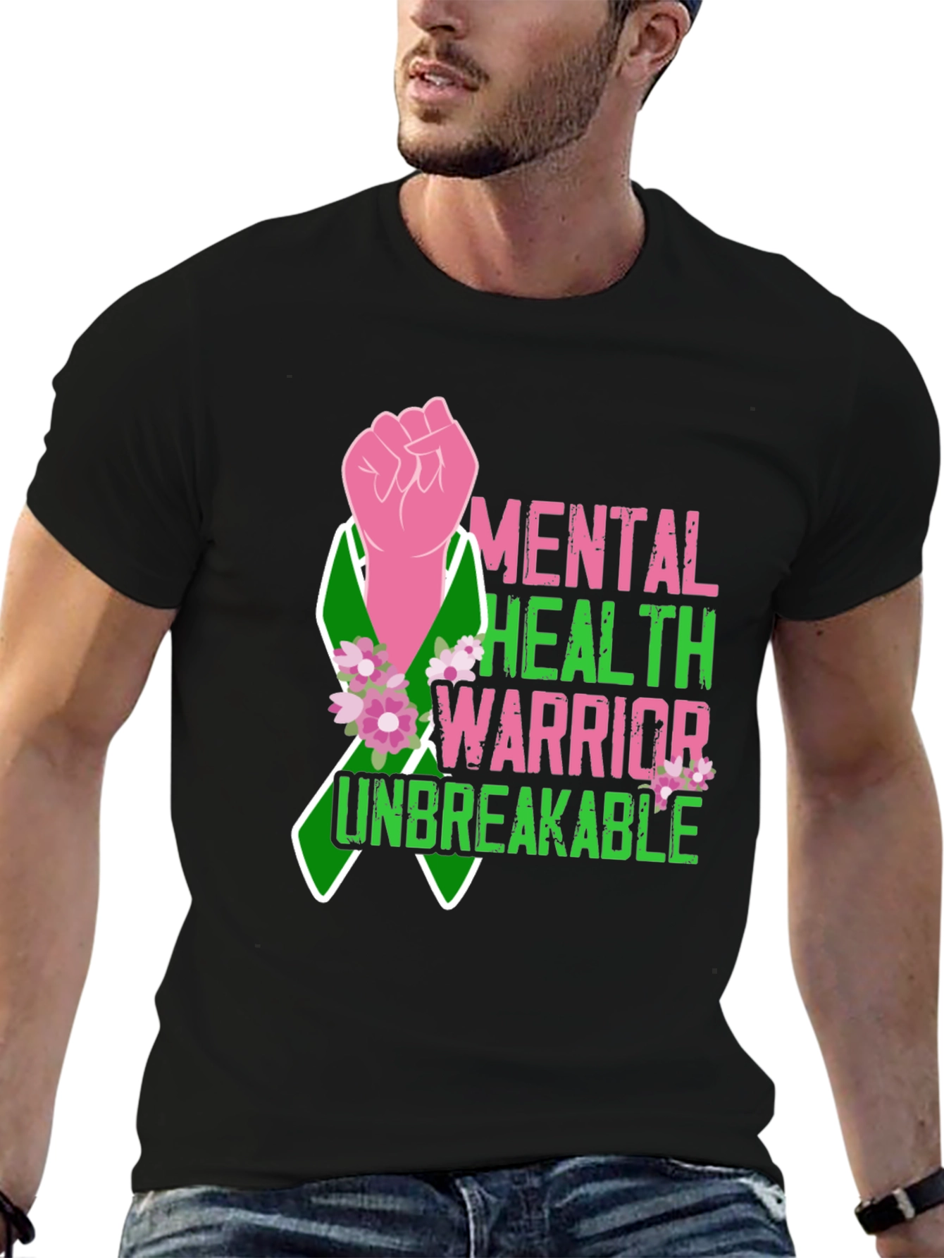 Mental Health Warrior T-Shirt - Unbreakable Strength