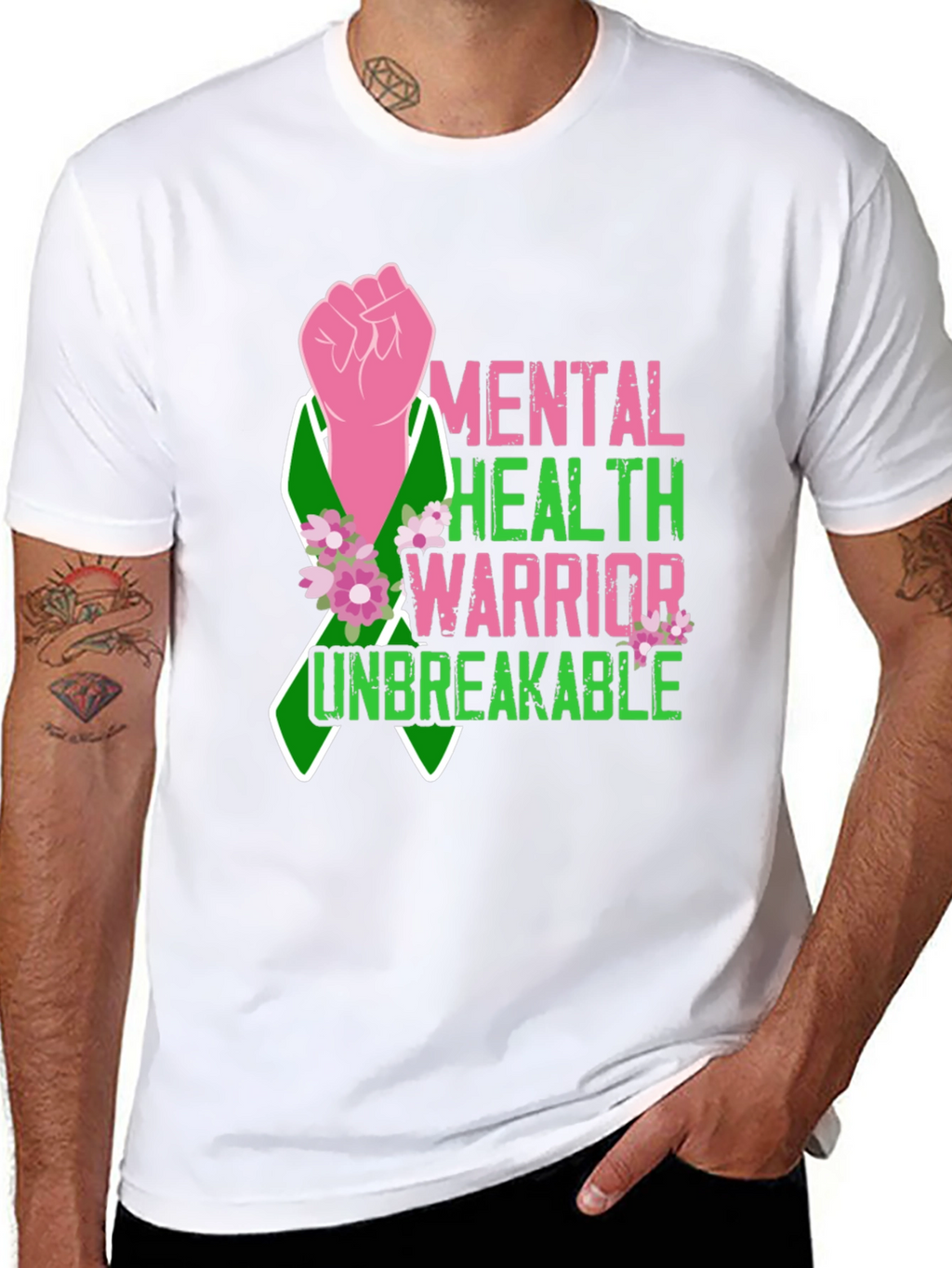Mental Health Warrior T-Shirt - Unbreakable Strength