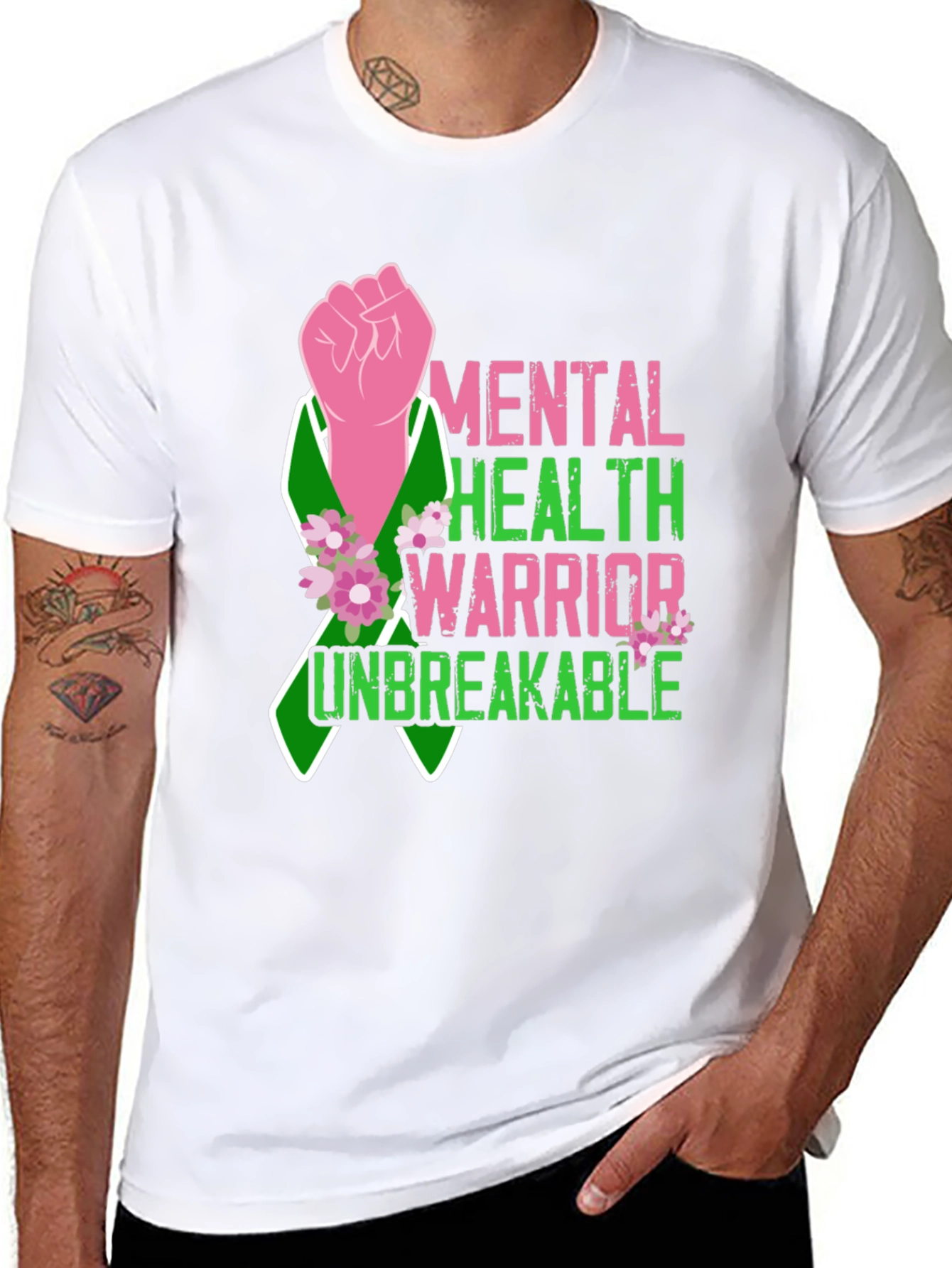 Mental Health Warrior T-Shirt - Unbreakable Strength