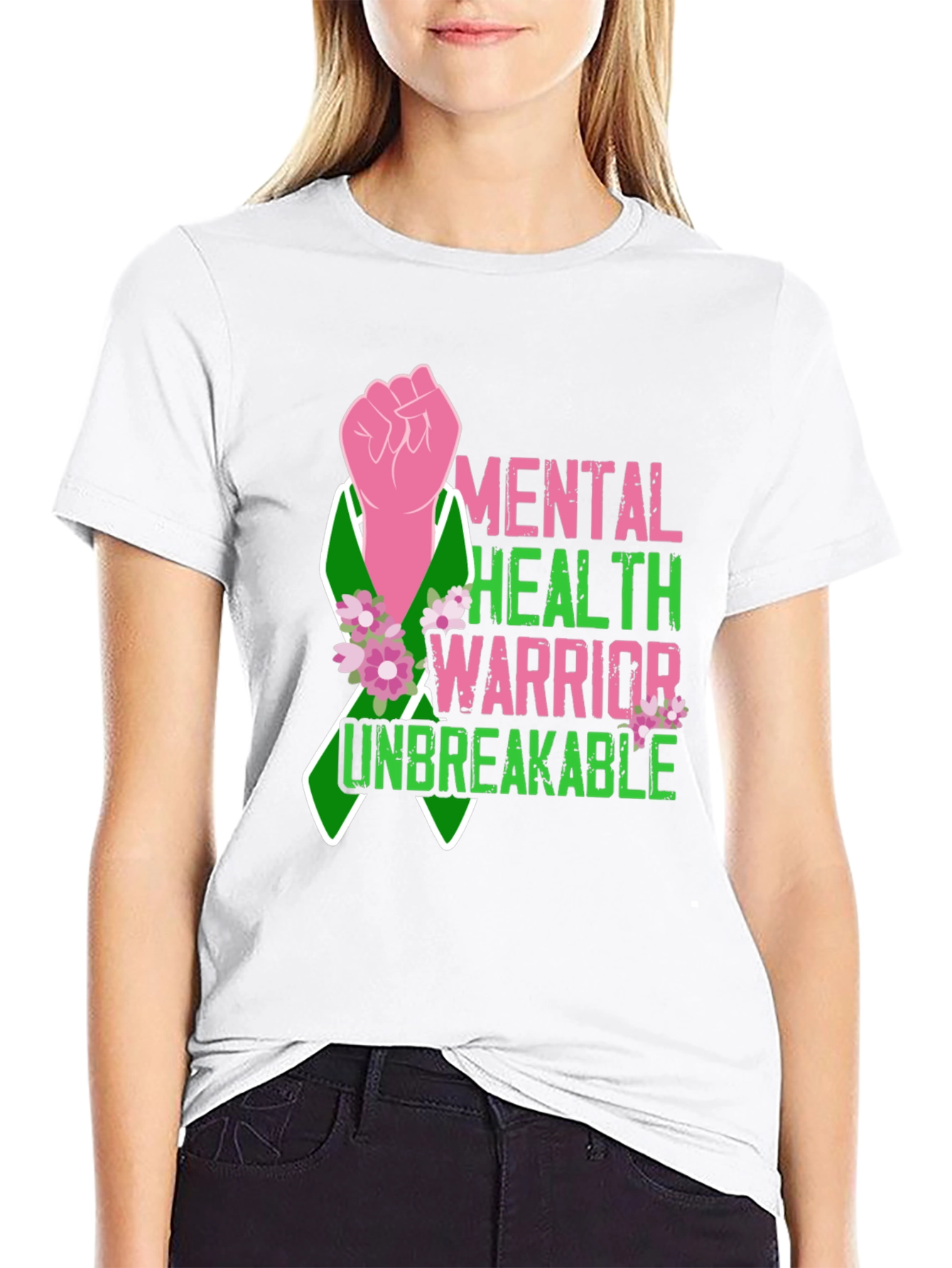 Mental Health Warrior T-Shirt - Unbreakable Strength