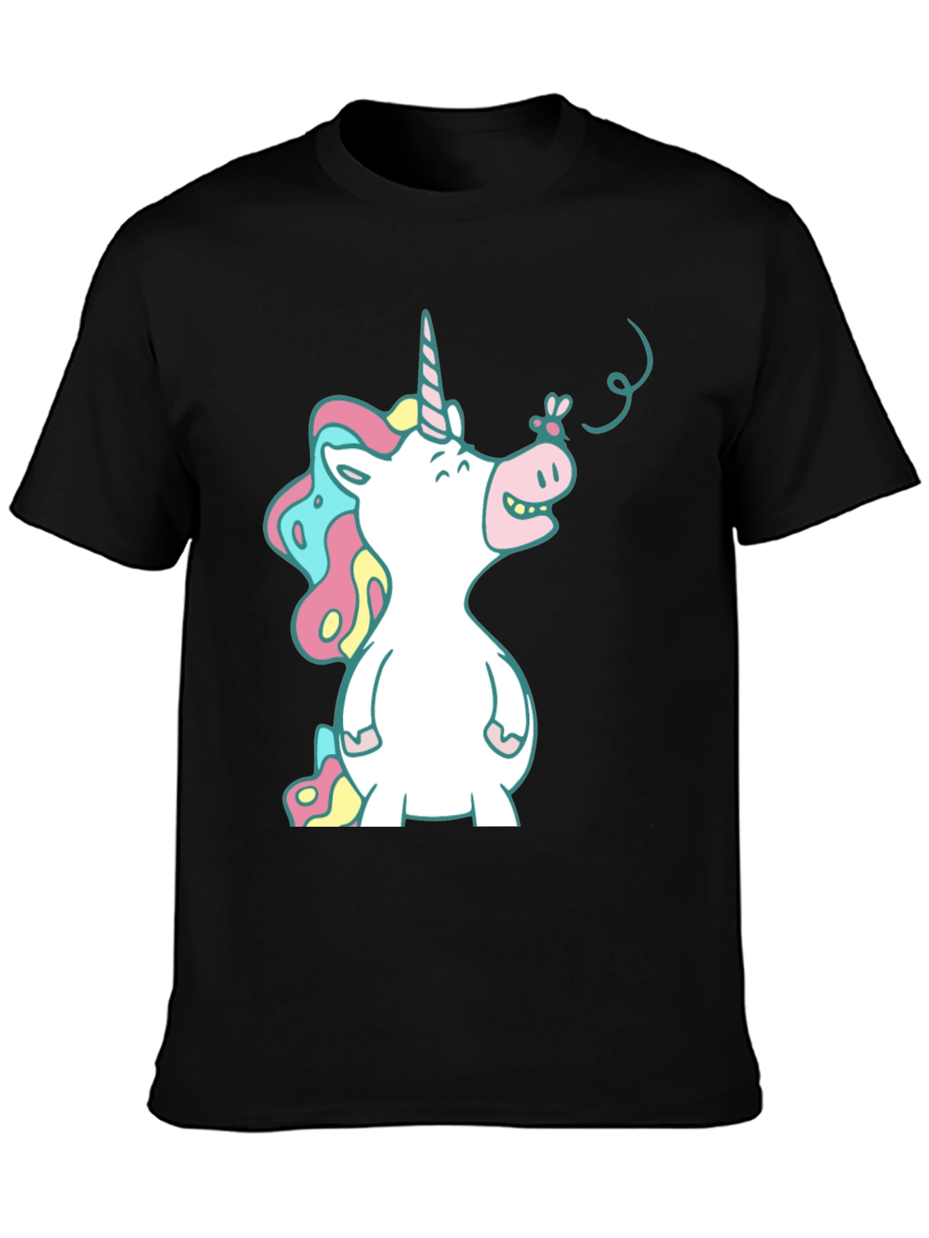 Unicorn T-Shirt - Whimsical Cartoon Graphic Tee