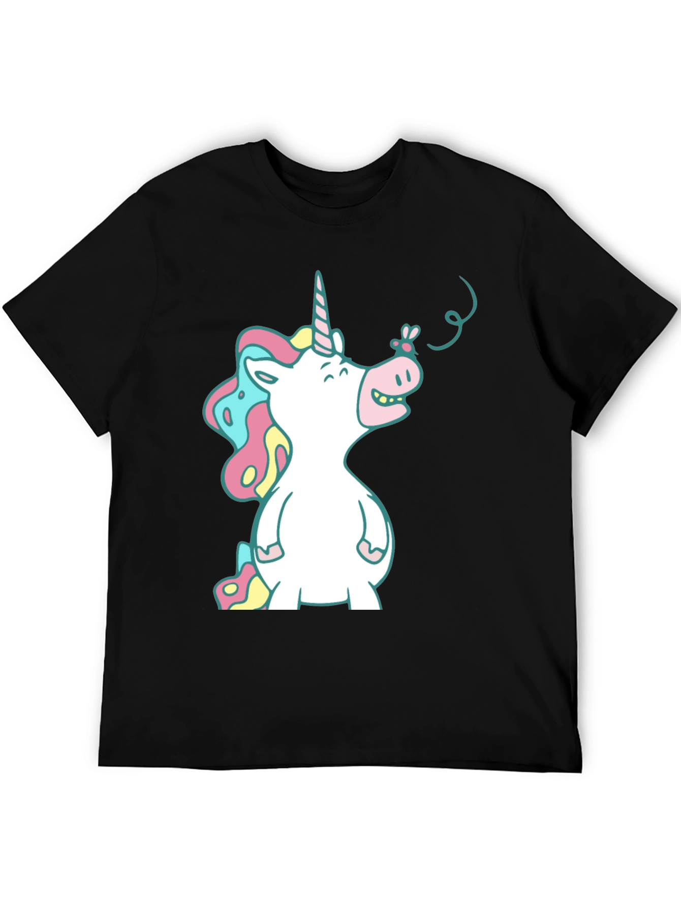 Unicorn T-Shirt - Whimsical Cartoon Graphic Tee