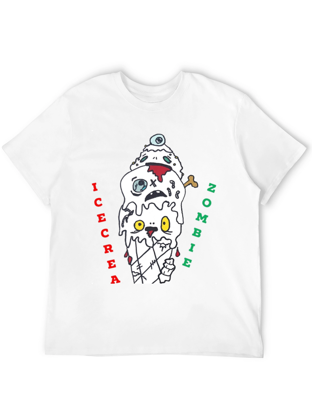 Zombie Ice Cream Graphic Tee - Black