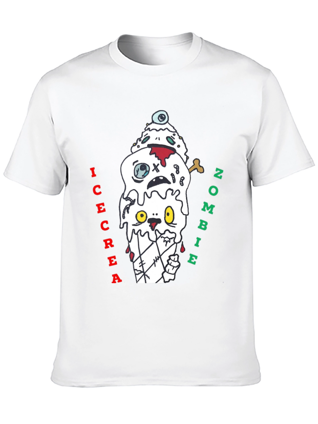 Zombie Ice Cream Graphic Tee - Black